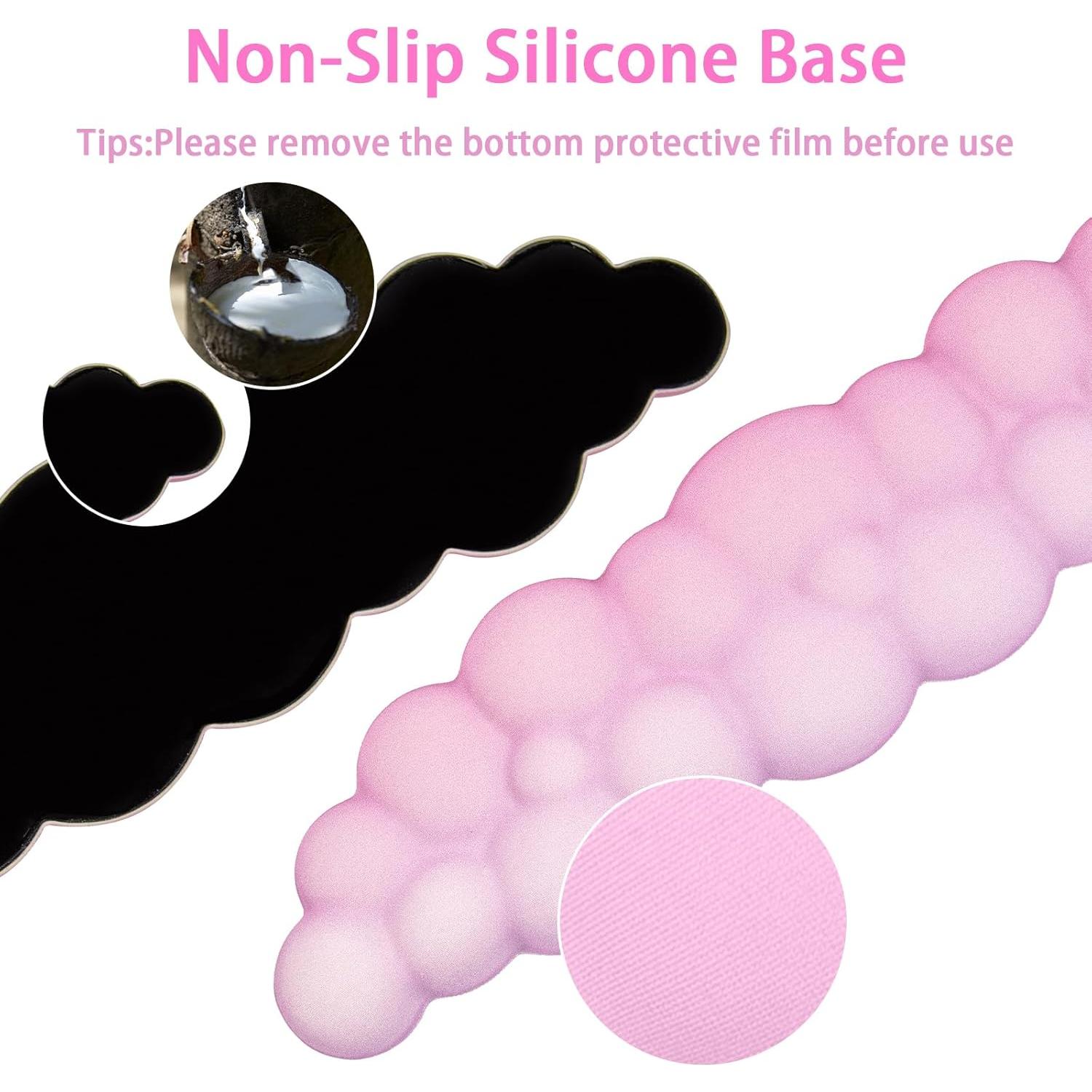 Conjunto de Reposamuñecas Ergonómico RAOVCUS en Nubes 4 Pcs