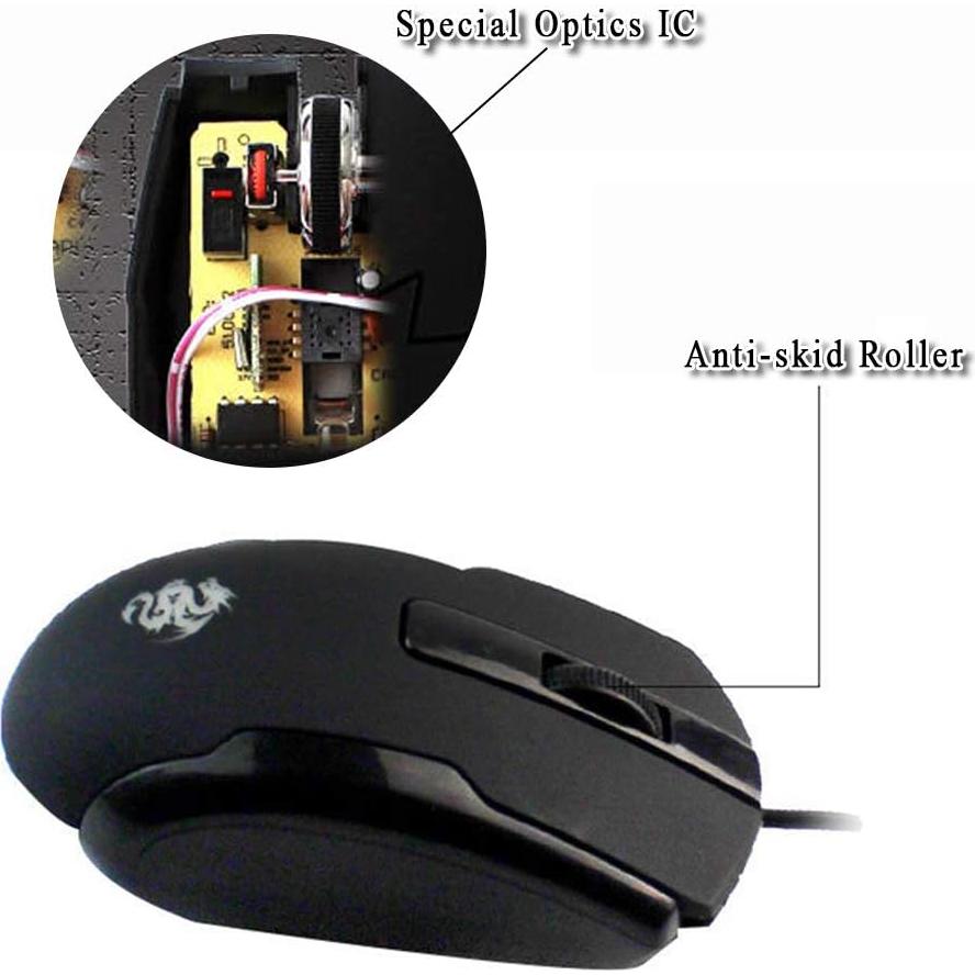 Ratón Izquierdo WishLotus WL-LLC632 800 DPI Plug and Play