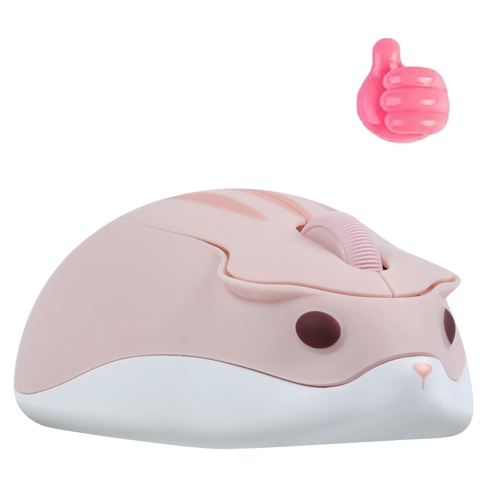 Ratón Bluetooth Inalámbrico Elec Space Ergonómico Rosa 1200 DPI