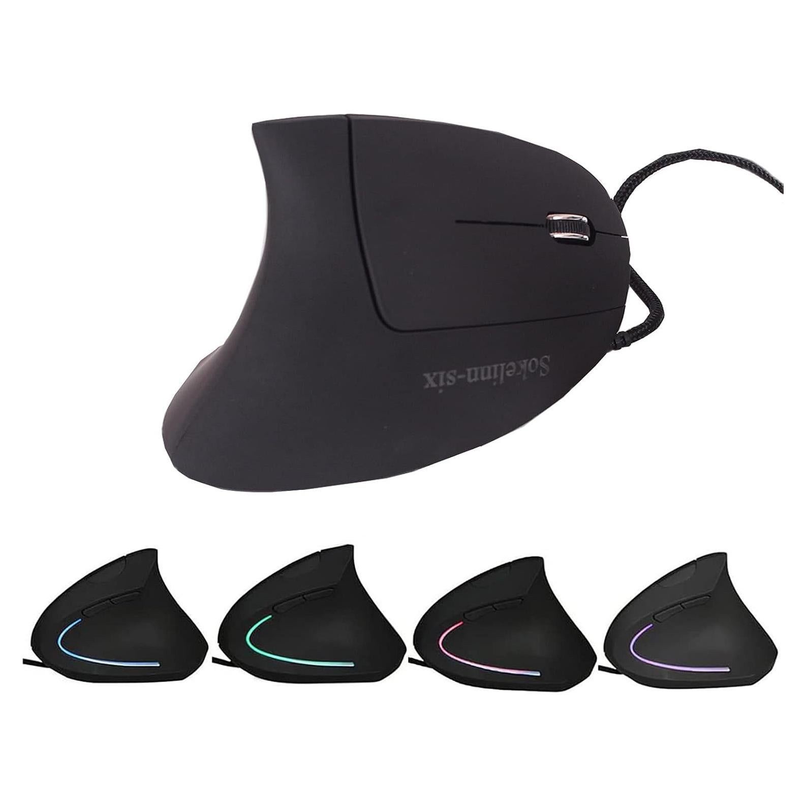 Ratón Vertical Ergonómico Soke-Six USB 3200 DPI Ajustable