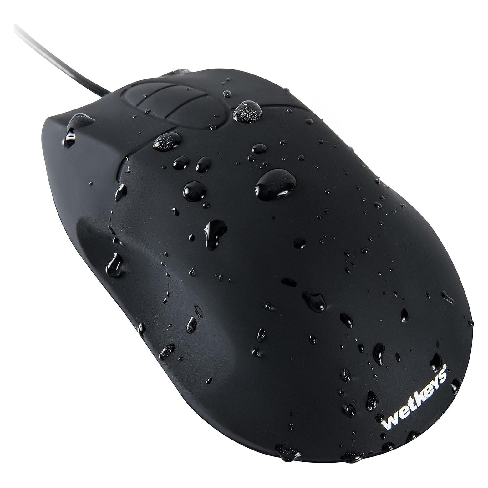 Ratón Óptico Ergonómico Impermeable WetKeys OMWK0C01-BK