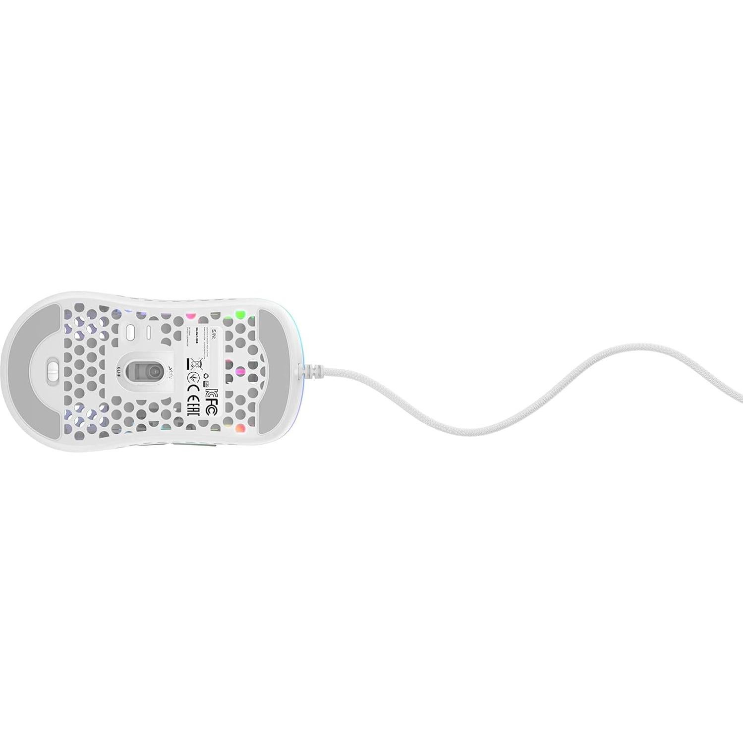 Ratón Gaming Xtrfy M42 RGB Ultra Ligero Blanco