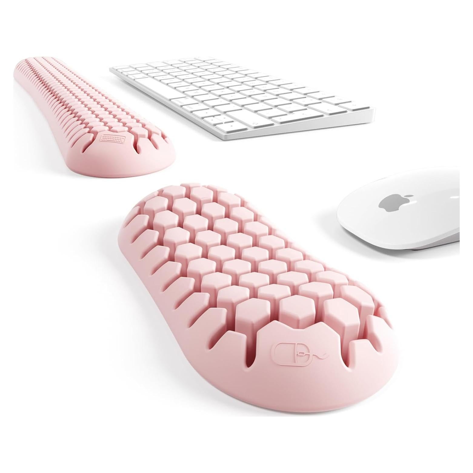 Reposamuñecas ergonómico HEWYIOS para teclado y mouse - Silicona
