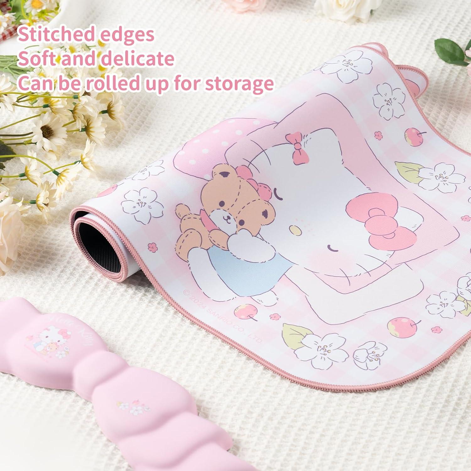 Conjunto Alfombrilla de Ratón Kuitmor Gato Flor Antideslizante