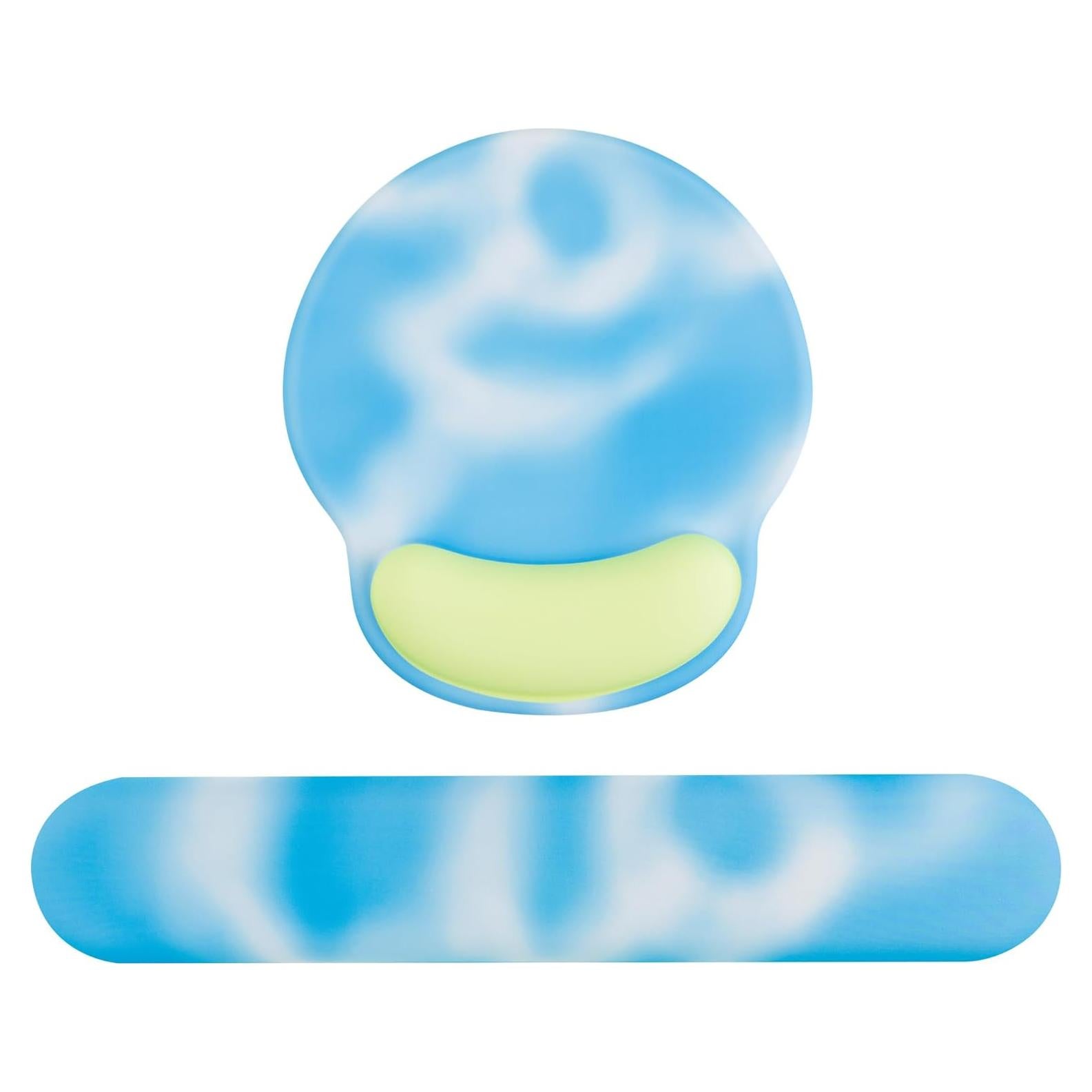 Reposamuñecas Ergonómico COVEVA de Espuma Viscoelástica Azul