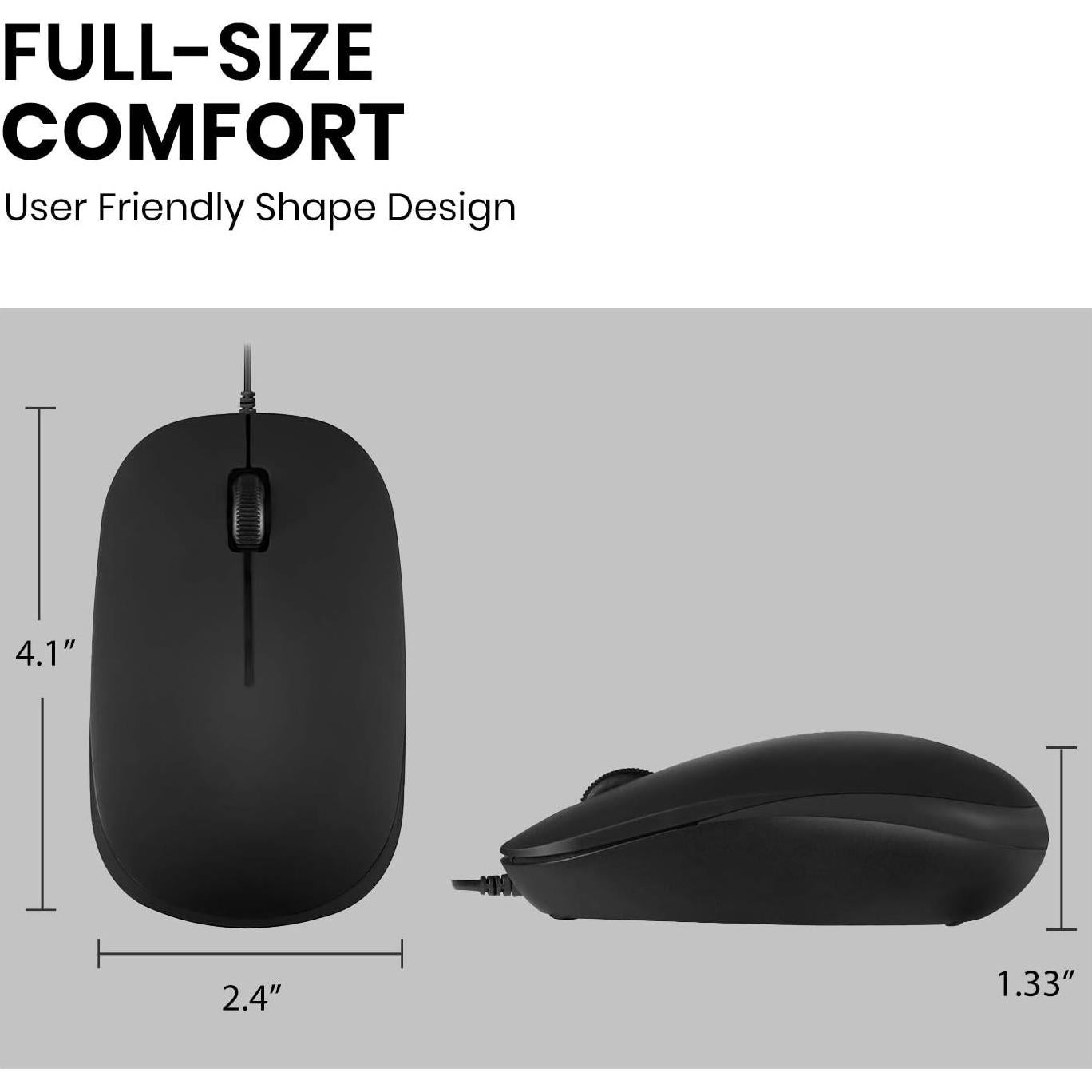 Ratón Óptico USB Perixx PERIMICE-201U 3 Botones 1000dpi Negro