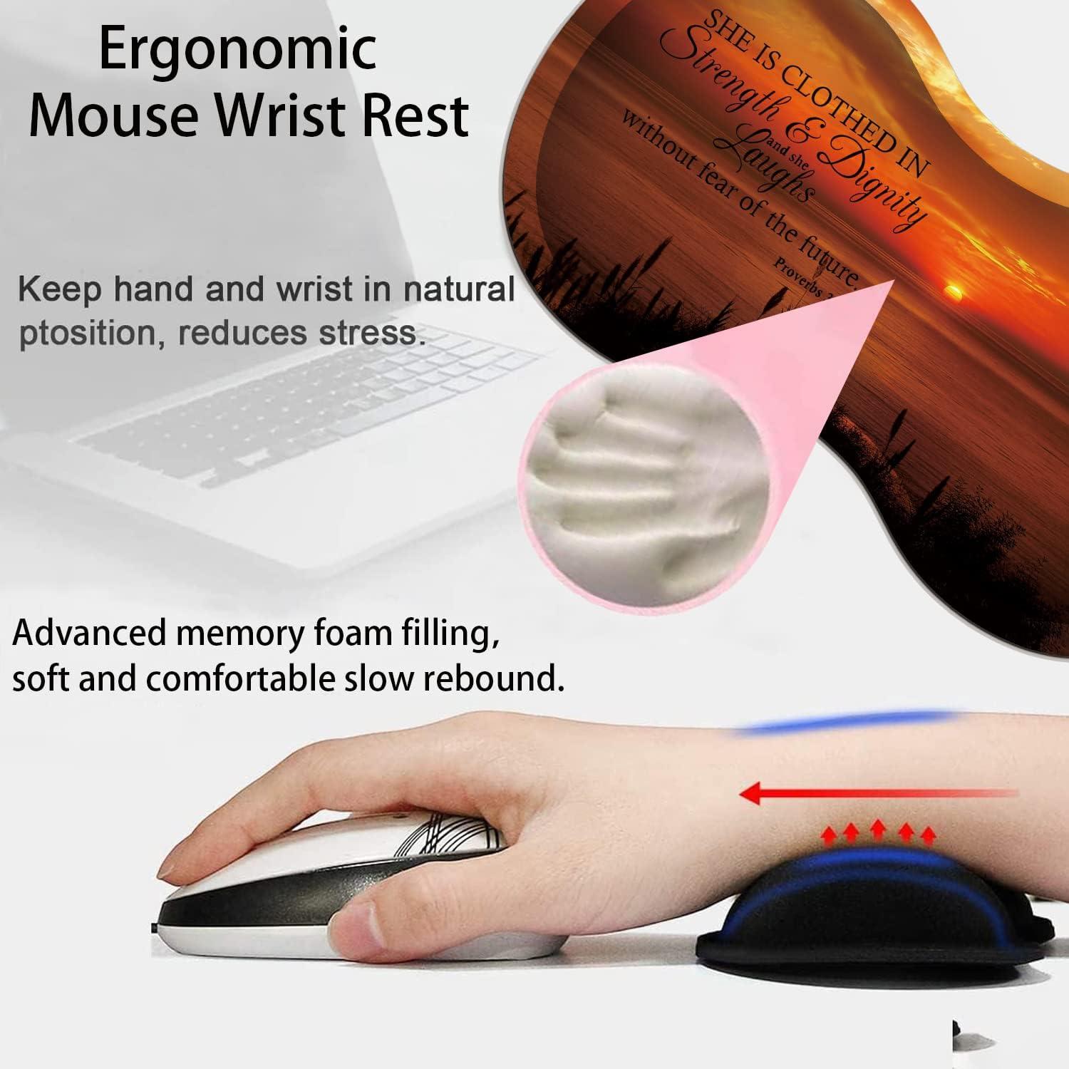 Alfombrilla de Ratón Grande VSHSEEOM con Almohadilla y Posavasos