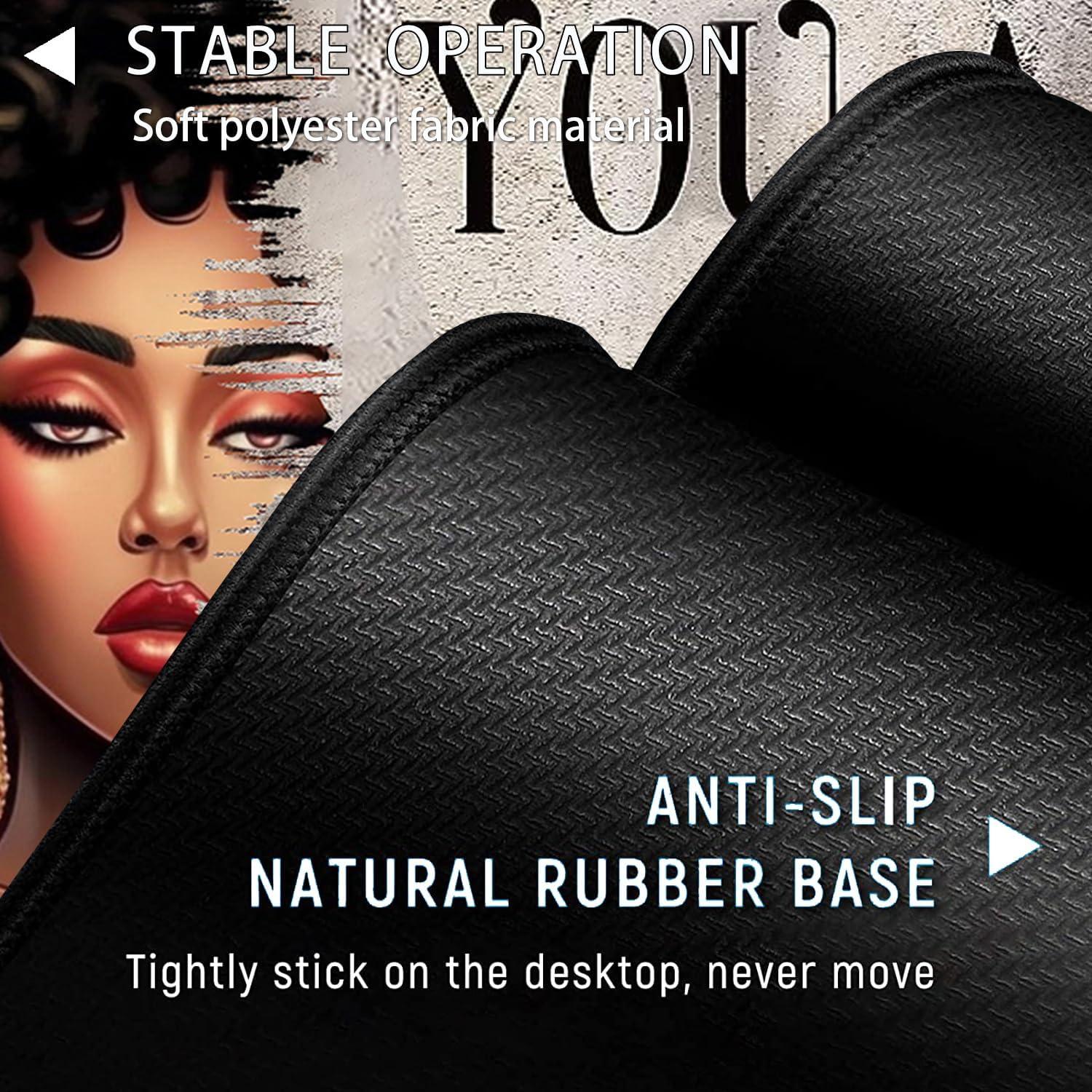 Alfombrilla de Ratón Grande YVBHCGGGF con Reposamuñecas Ergonómico 80x30 cm