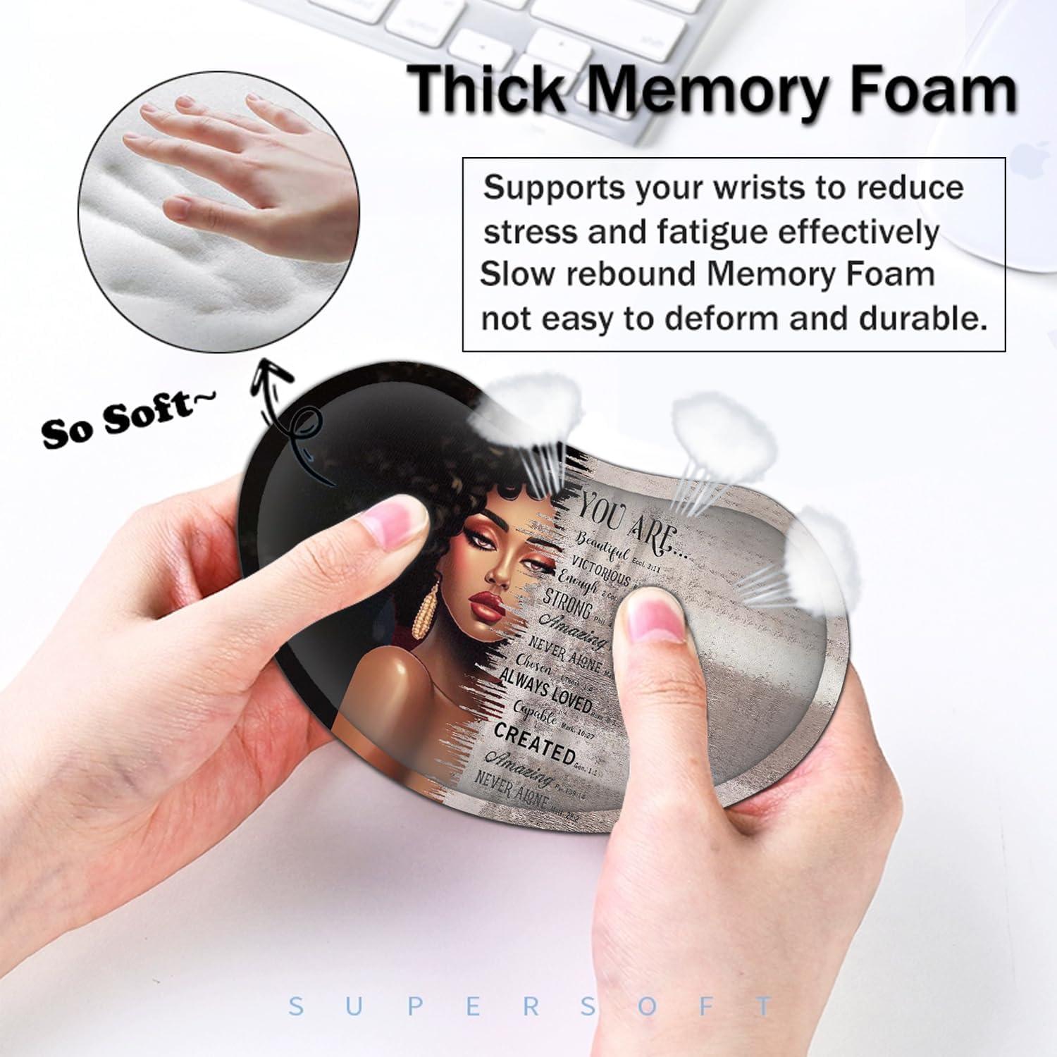 Alfombrilla de Ratón Grande YVBHCGGGF con Reposamuñecas Ergonómico 80x30 cm