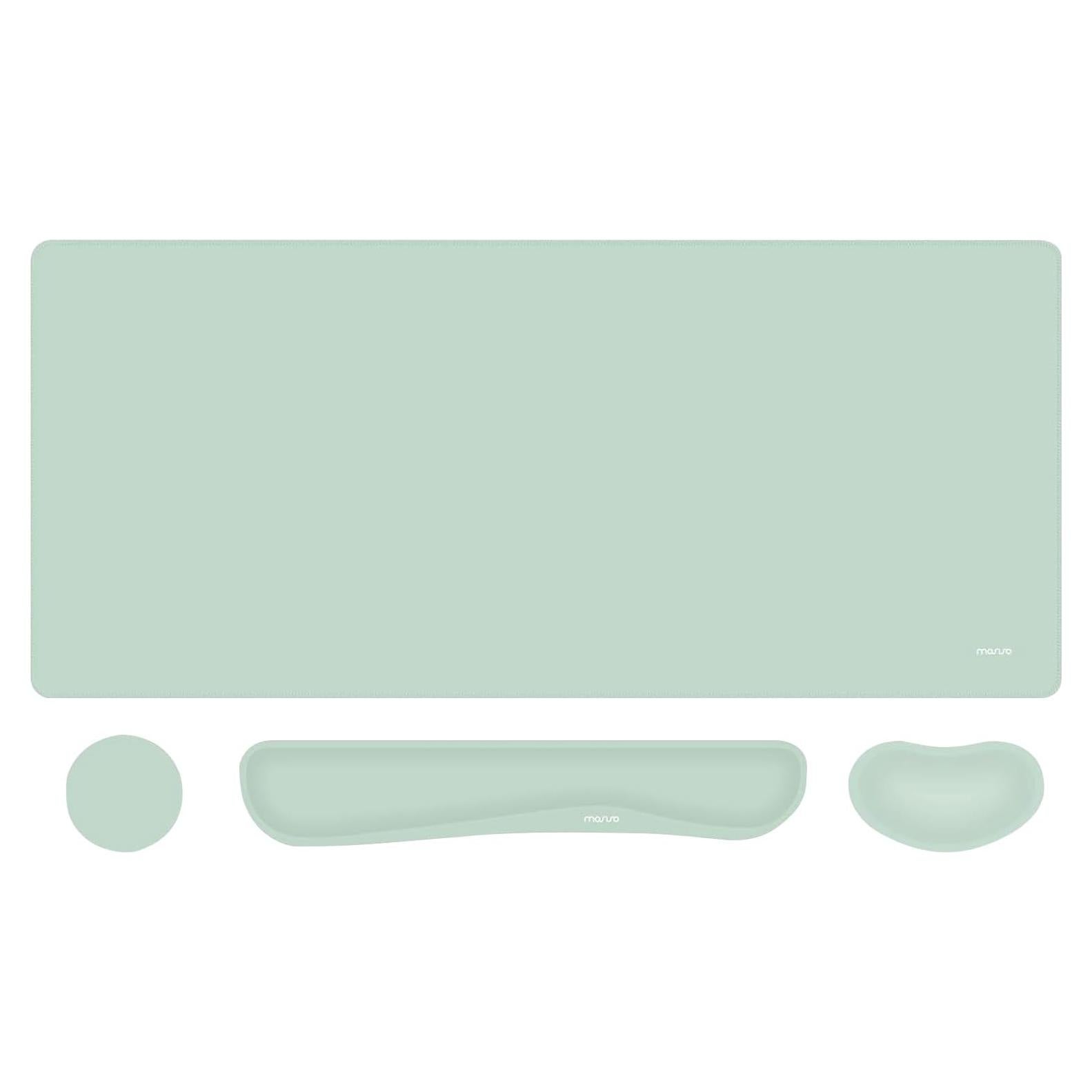 Conjunto Alfombrilla de Teclado y Ratón MOSISO Verde Menta