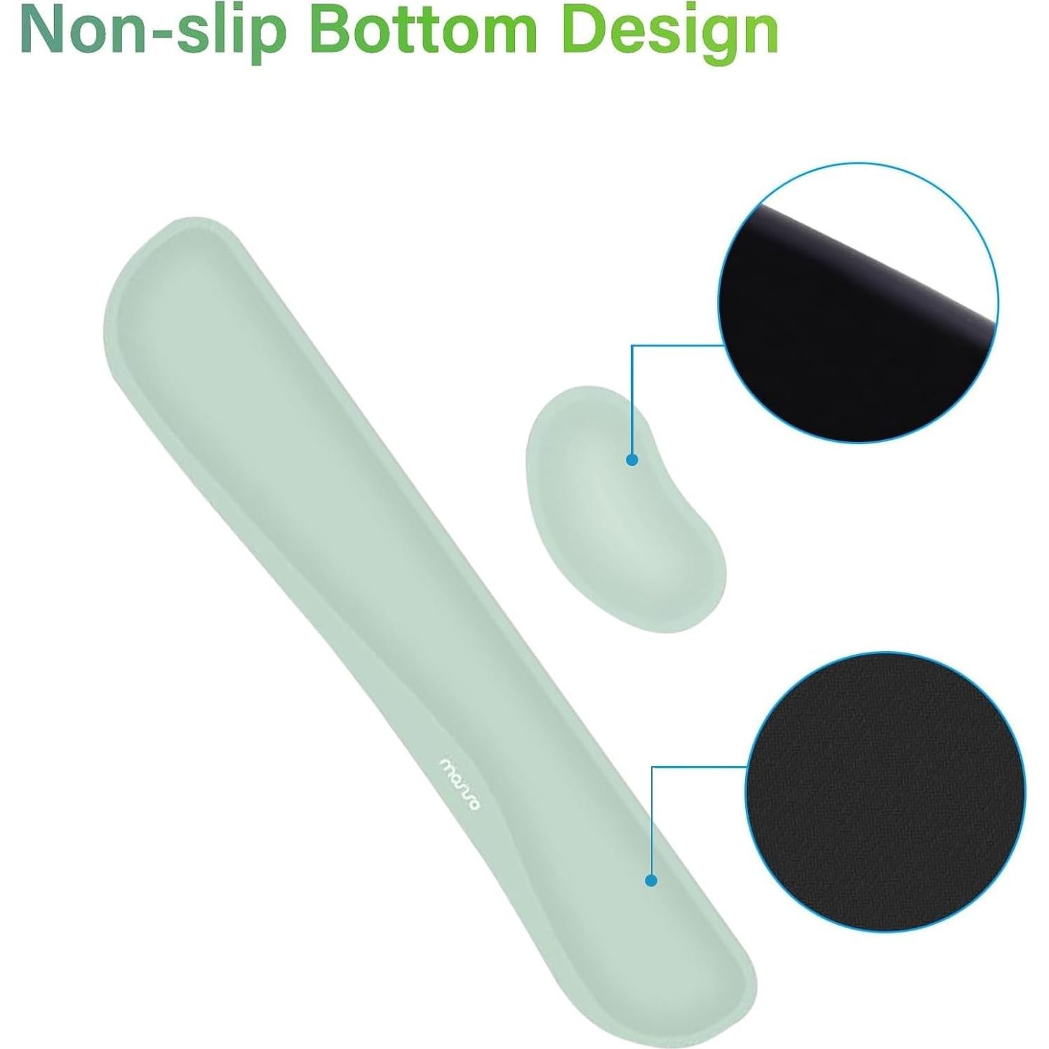 Conjunto Alfombrilla de Teclado y Ratón MOSISO Verde Menta