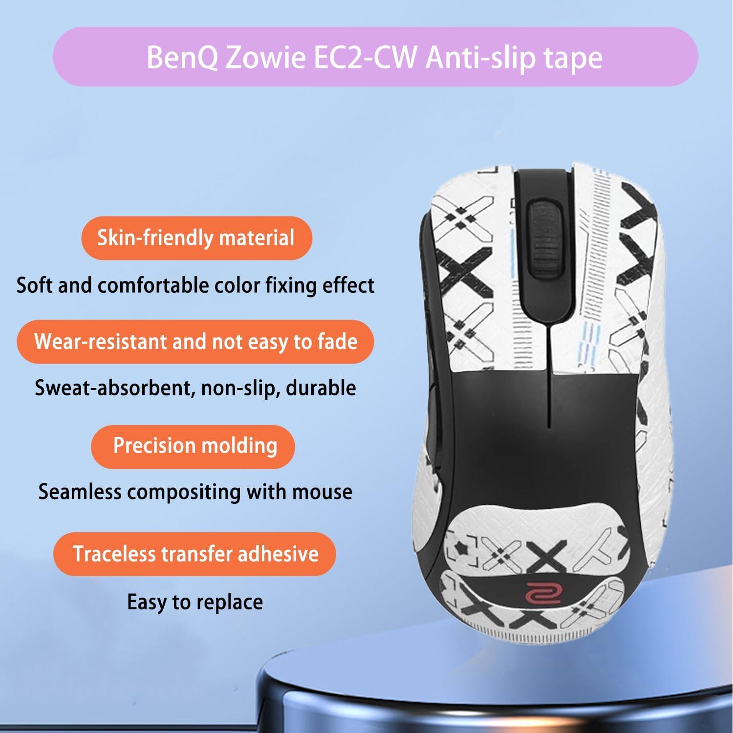 Cinta de agarre antideslizante para mouse BenQ Zowie EC2-CW