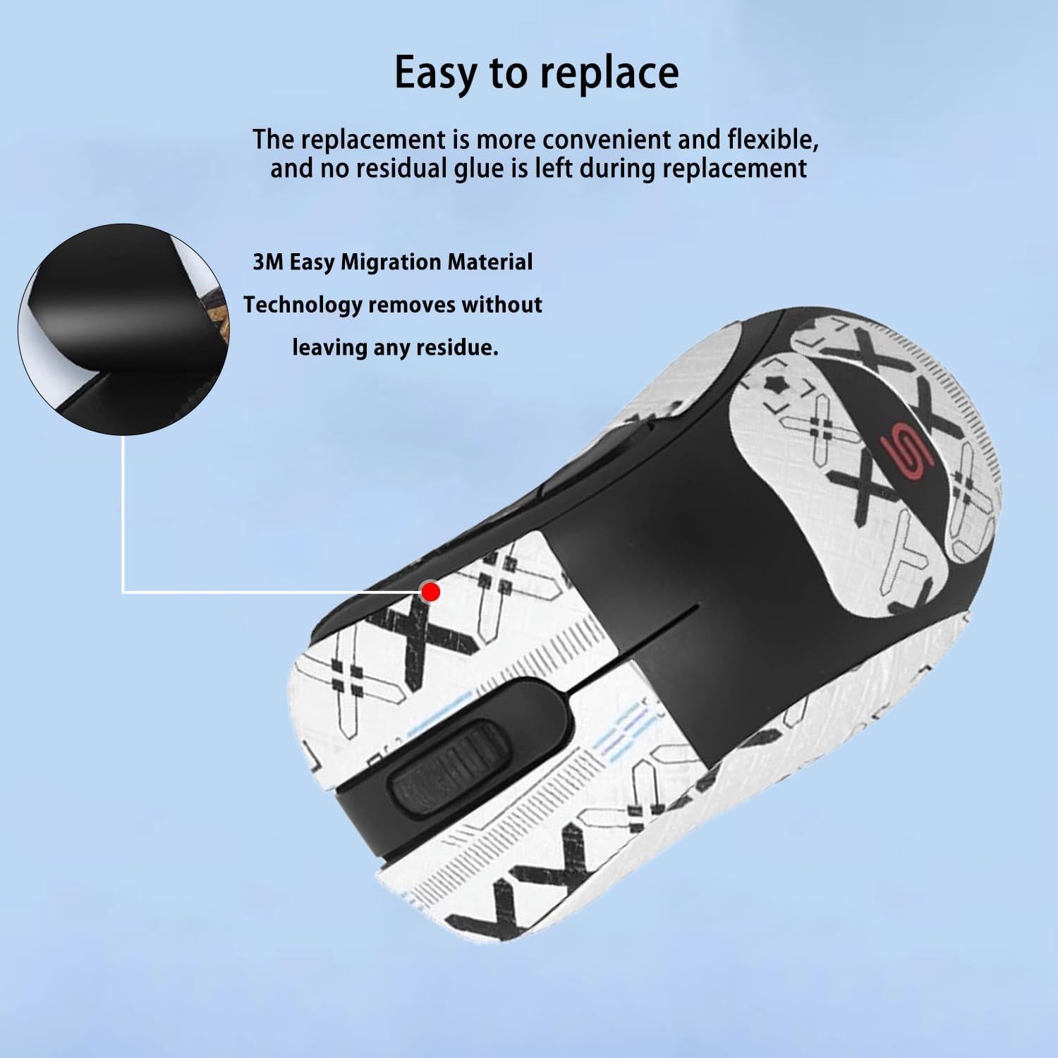 Cinta de agarre antideslizante para mouse BenQ Zowie EC2-CW