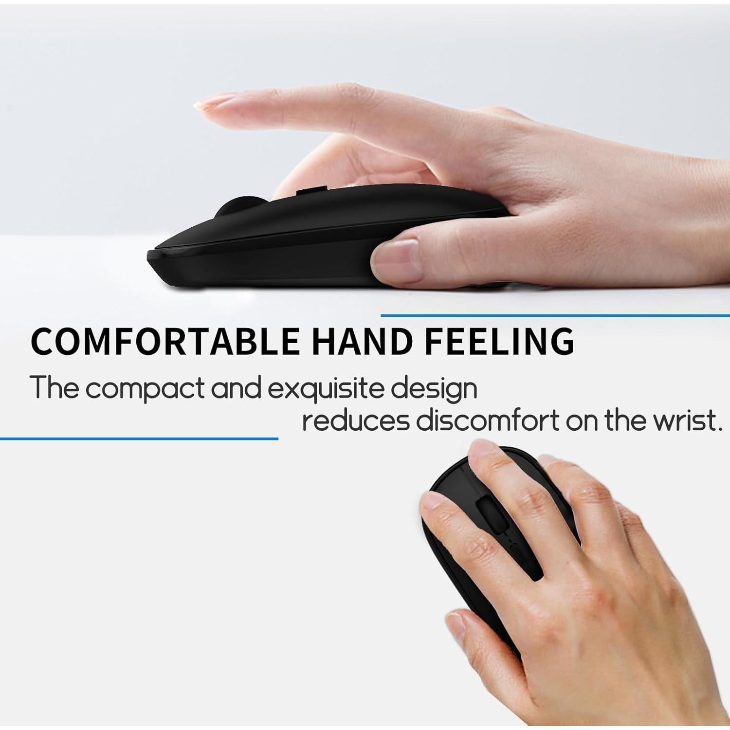 Ratón Inalámbrico Pequeño SHUNJINRUN 2400 DPI Silencioso