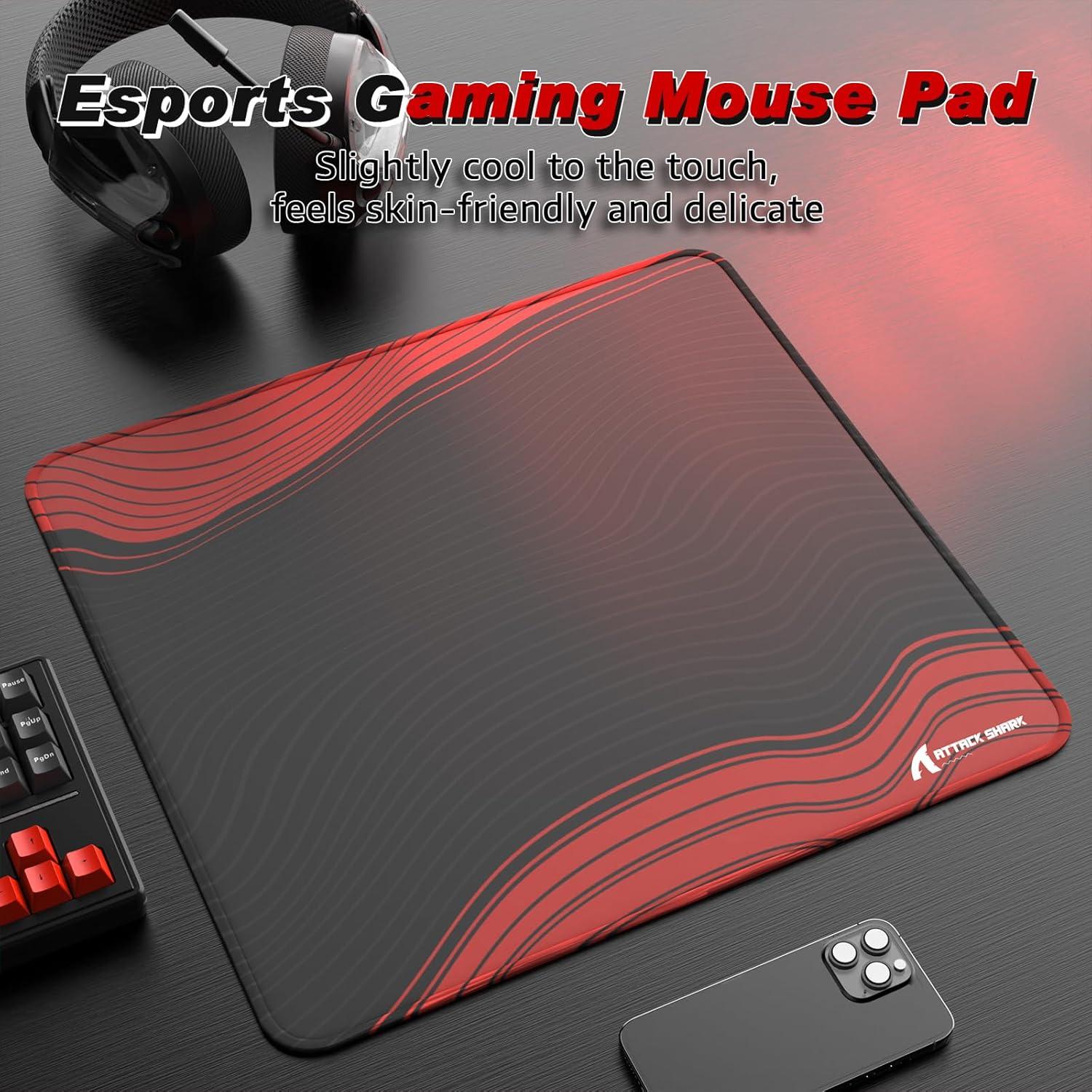 Alfombrilla de Ratón Gaming MAMBASNAKE CM02 25.4x12.7cm Negro Rojo