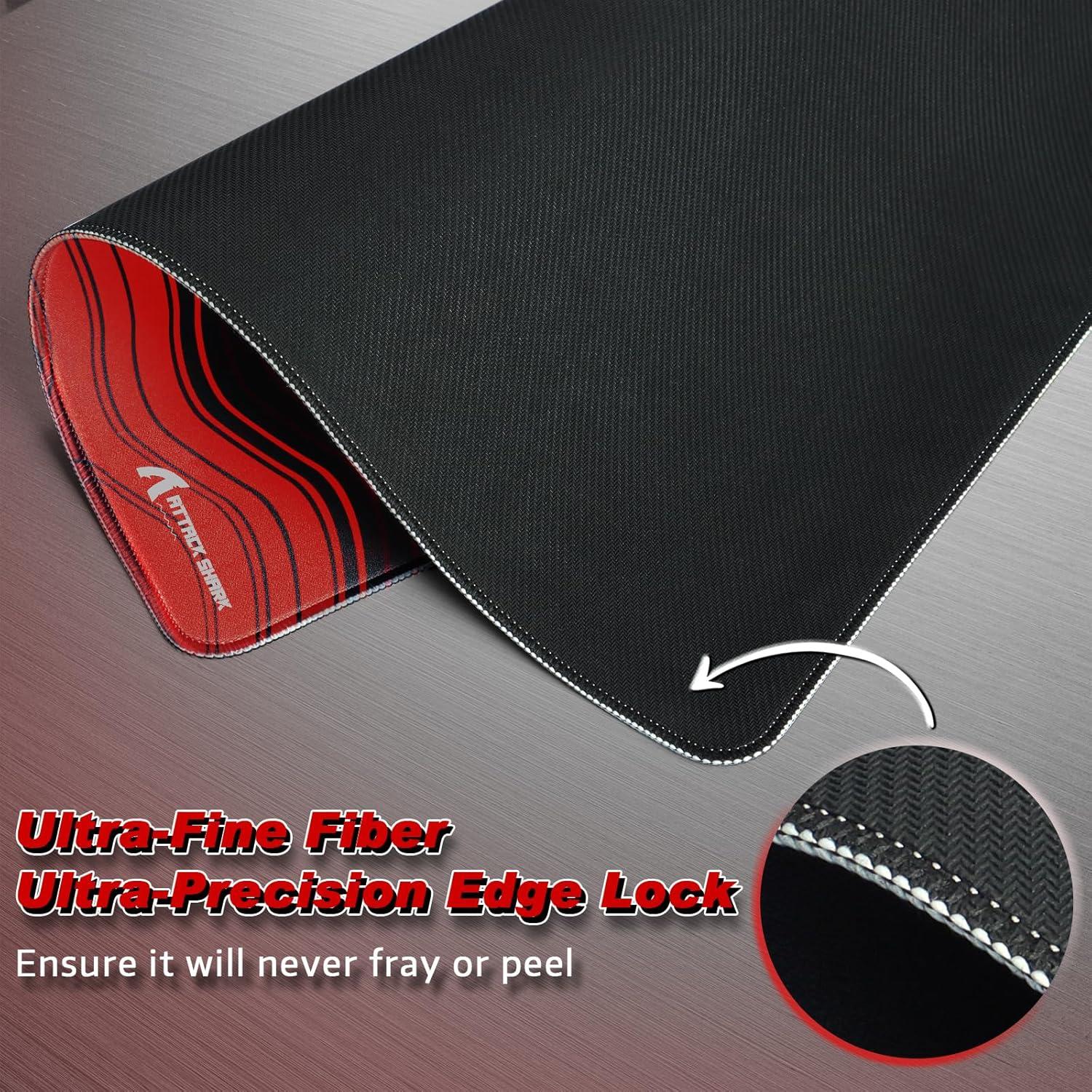 Alfombrilla de Ratón Gaming MAMBASNAKE CM02 25.4x12.7cm Negro Rojo