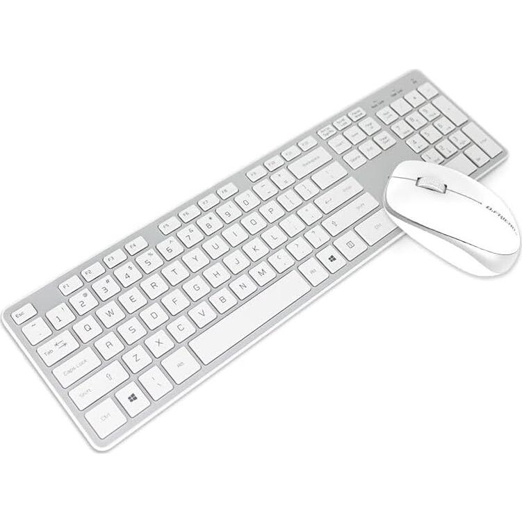 Combo Teclado y Ratón Inalámbrico BFRIENDit Plata 2.4GHz