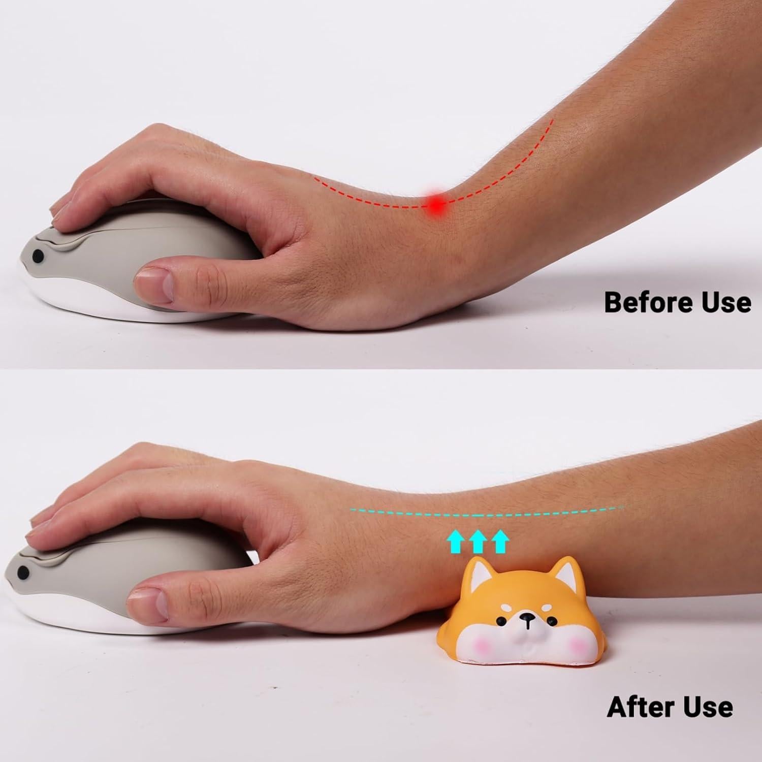 Soporte de Muñeca Ergonómico Thanice Perro Espuma Viscoelástica