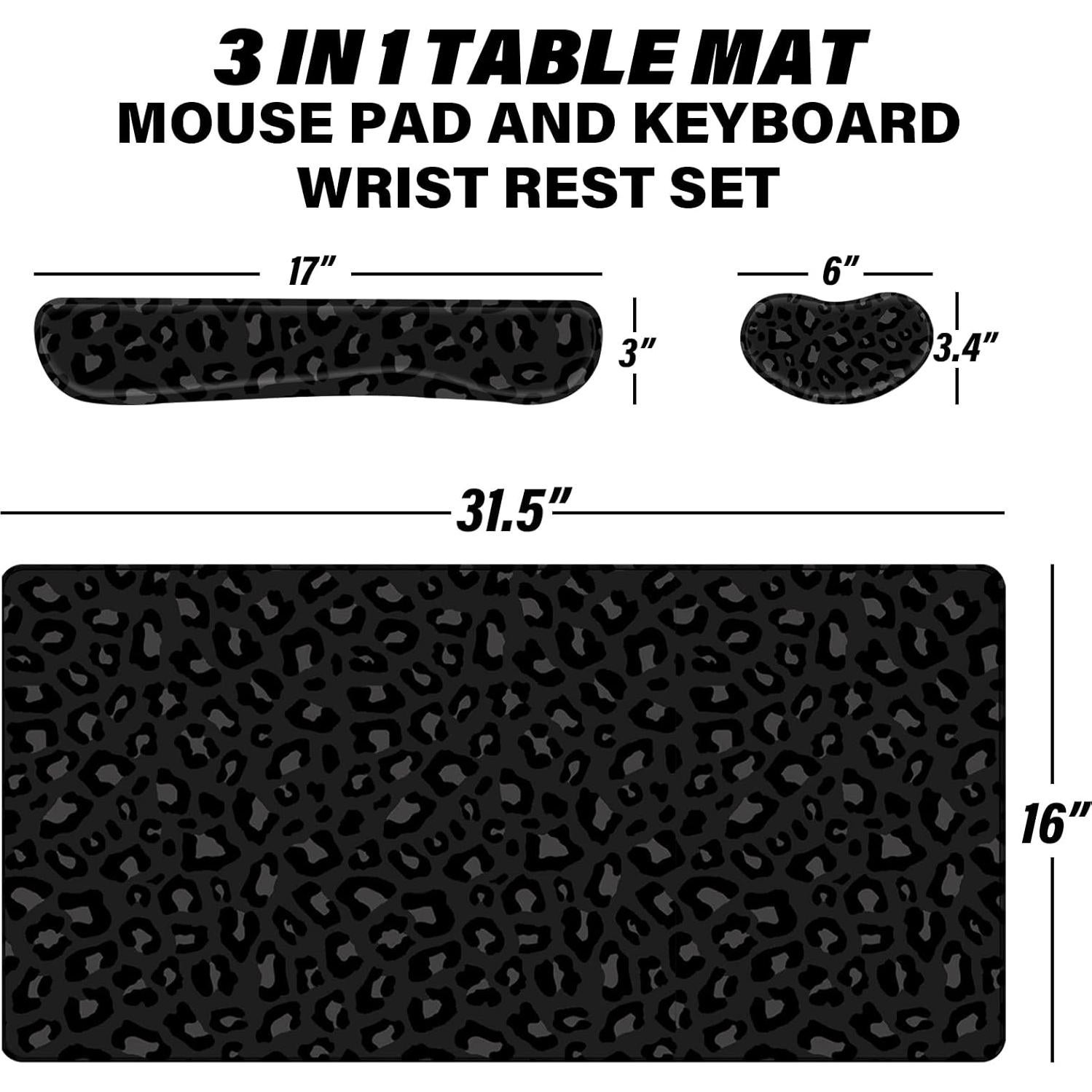 Juego de Alfombrillas de Ratón Deokke 3 Piezas Ergonomicas 80x40cm