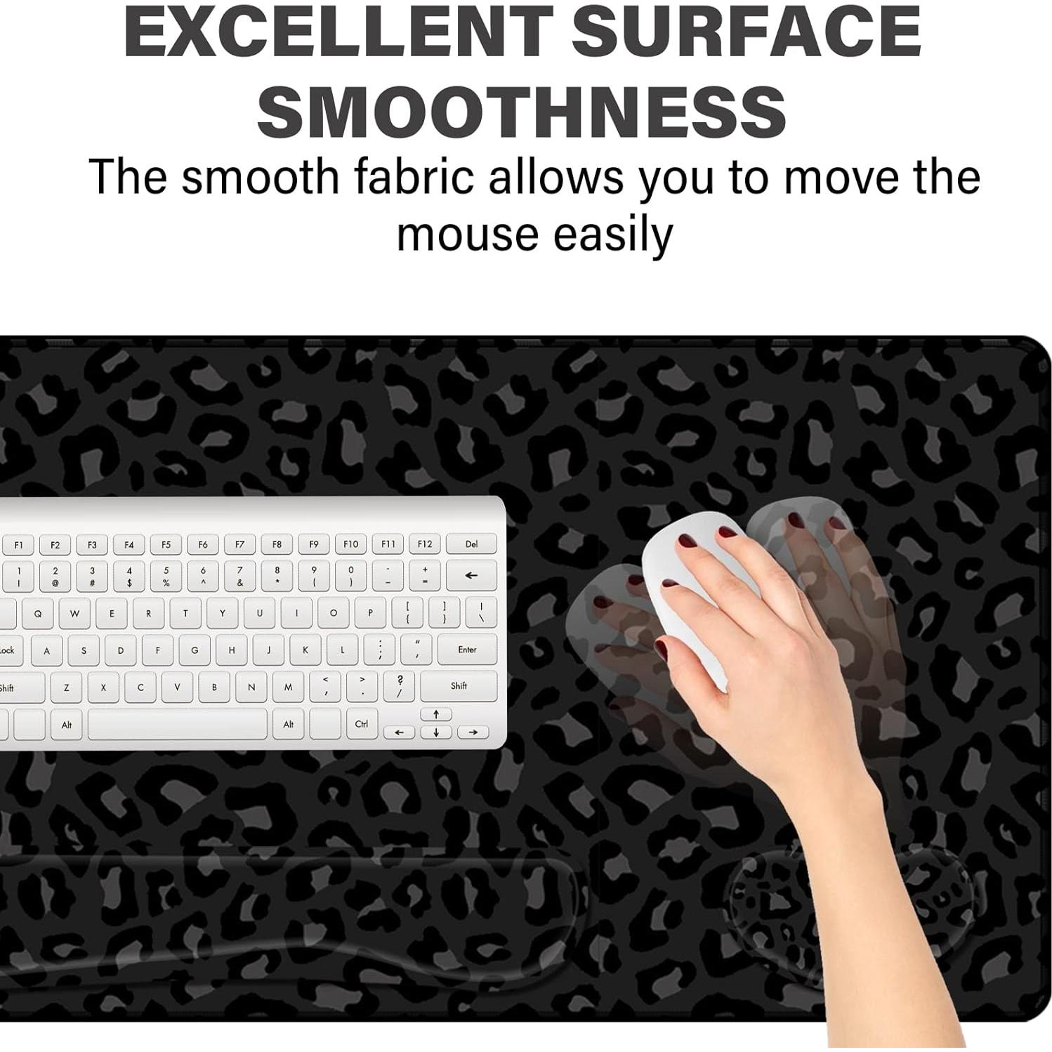 Juego de Alfombrillas de Ratón Deokke 3 Piezas Ergonomicas 80x40cm