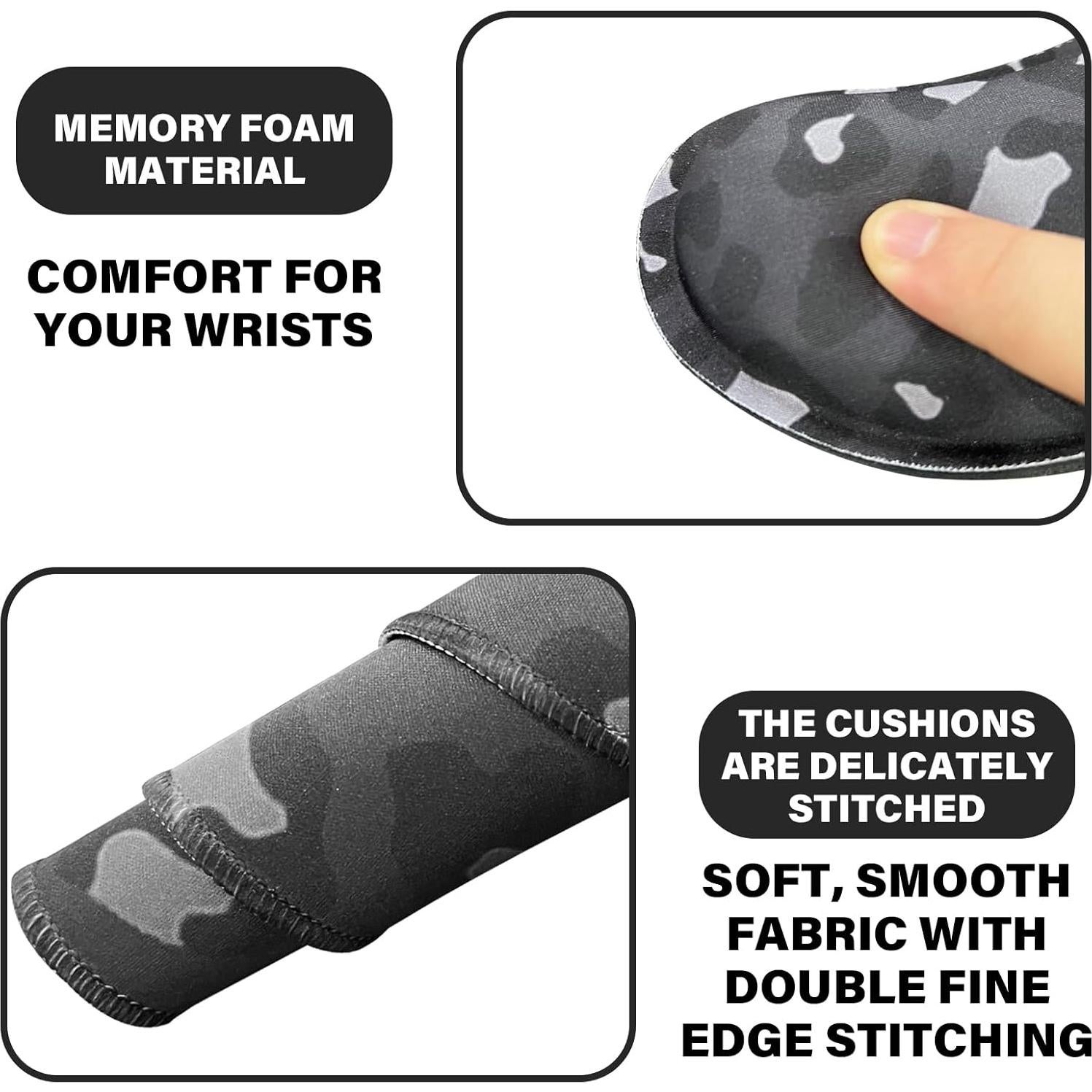 Juego de Alfombrillas de Ratón Deokke 3 Piezas Ergonomicas 80x40cm