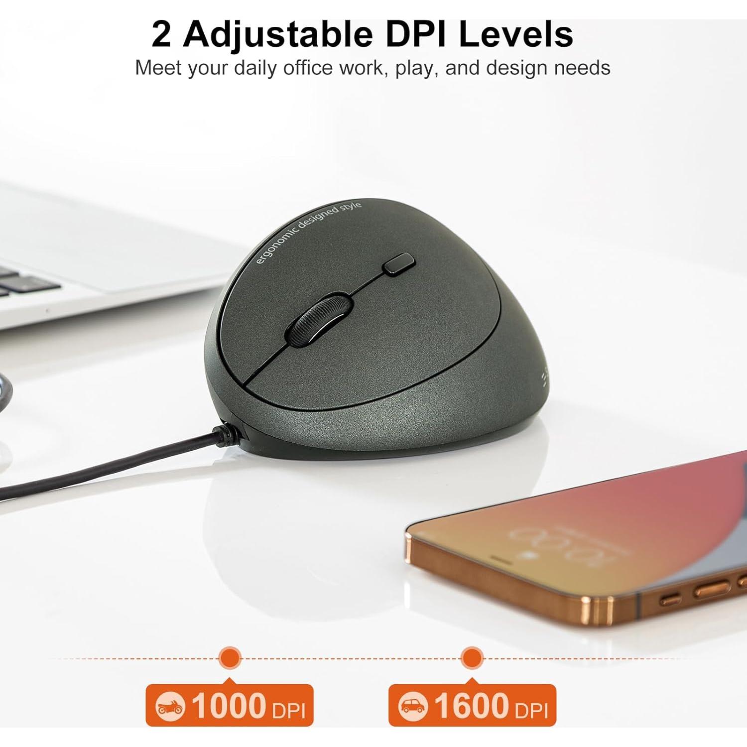 Ratón Ergonómico SANWA para Mano Izquierda 3200 DPI