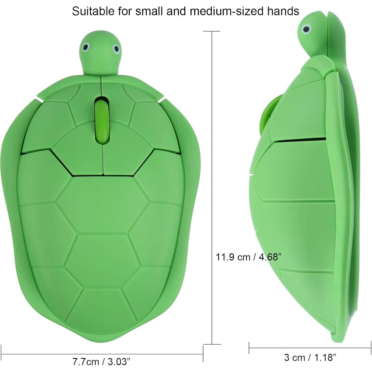 Ratón Inalámbrico Ergonómico Tortuga XINGBAOKEJI 1600 DPI Verde