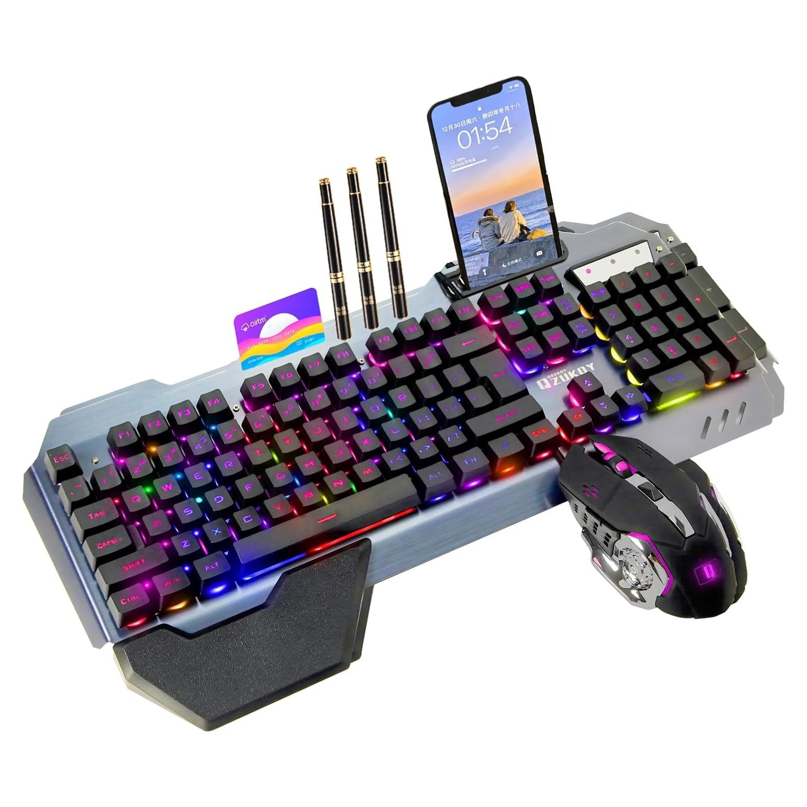 Teclado y Ratón Gaming RGB XINMENG QZ-K618 - Ergonomía y 16 Modos