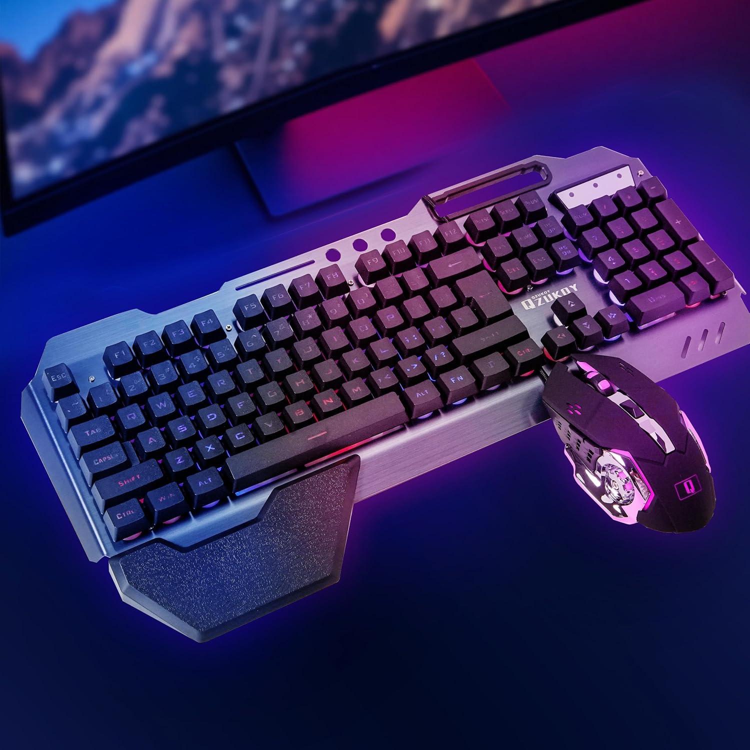 Teclado y Ratón Gaming RGB XINMENG QZ-K618 - Ergonomía y 16 Modos