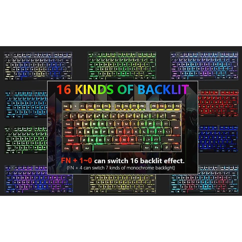 Teclado y Ratón Gaming RGB XINMENG QZ-K618 - Ergonomía y 16 Modos