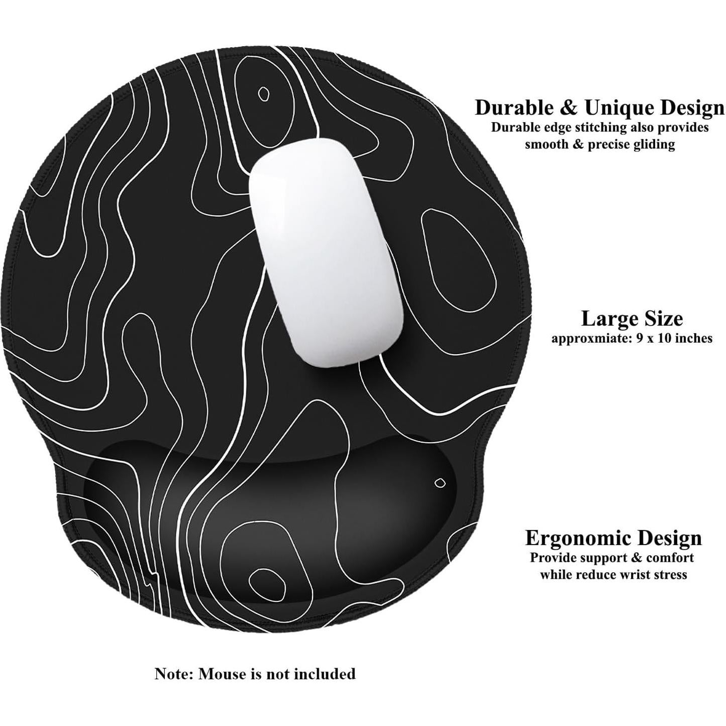 Alfombrilla de Ratón Ergonómica Meffort Inc con Soporte 254x228mm