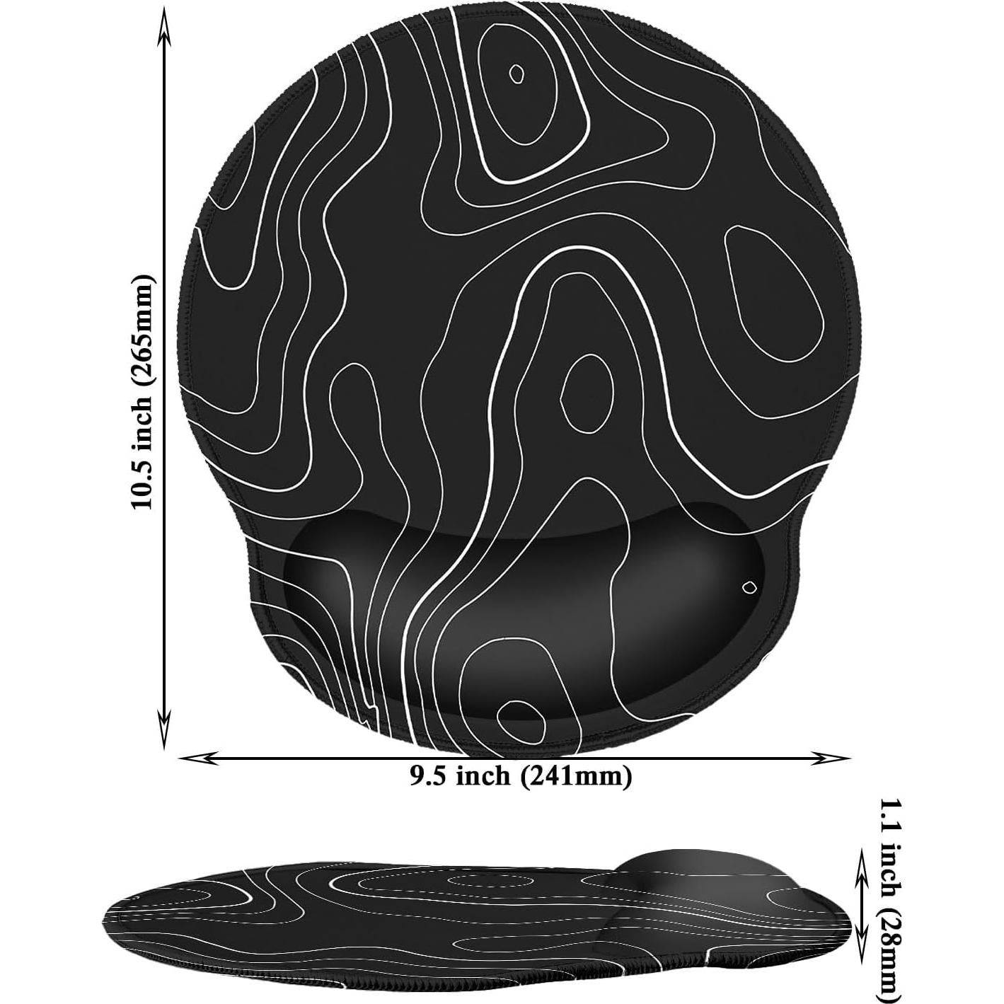 Alfombrilla de Ratón Ergonómica Meffort Inc con Soporte 254x228mm