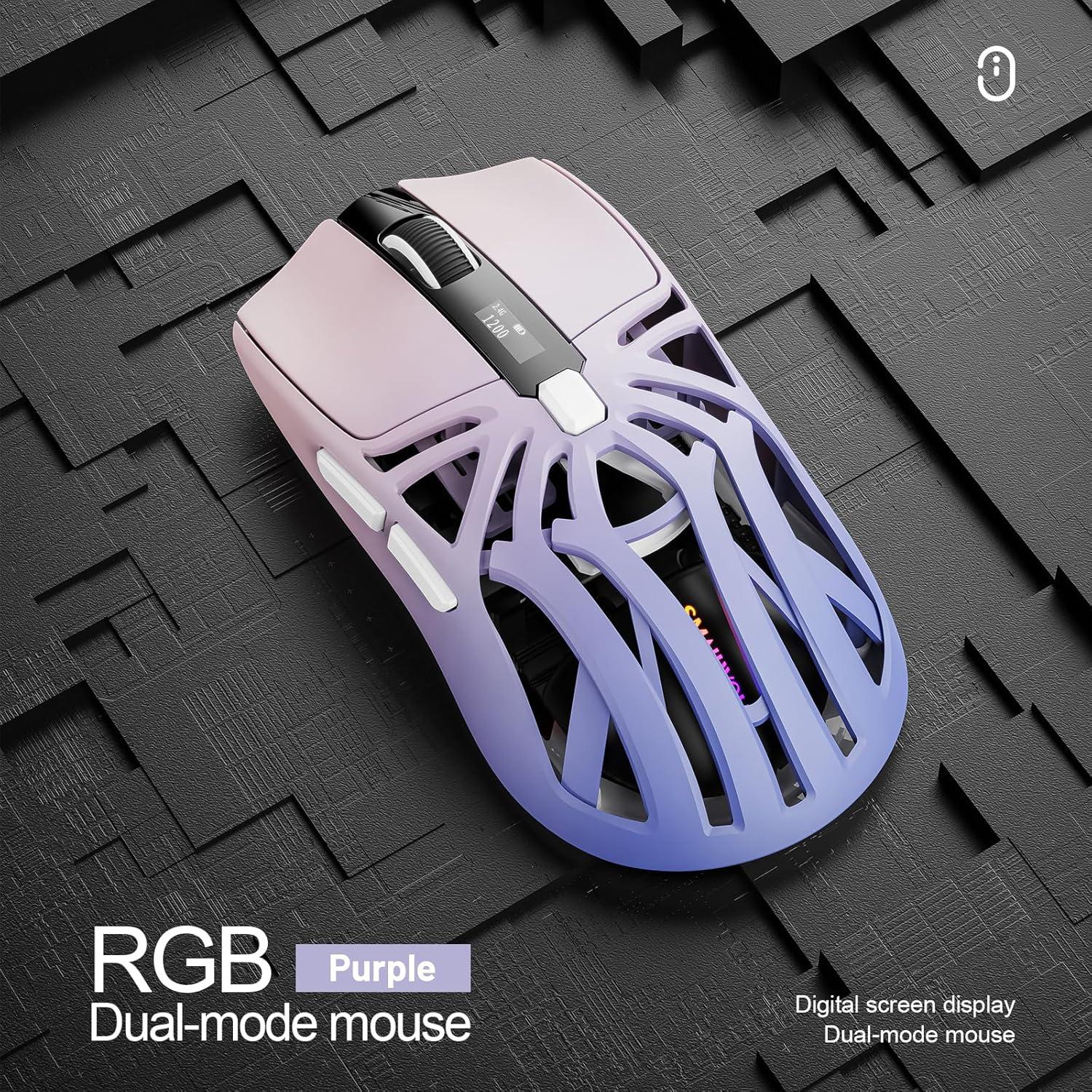 Ratón Gaming Inalámbrico Attoe SML-YXSB-01F 10000 DPI RGB