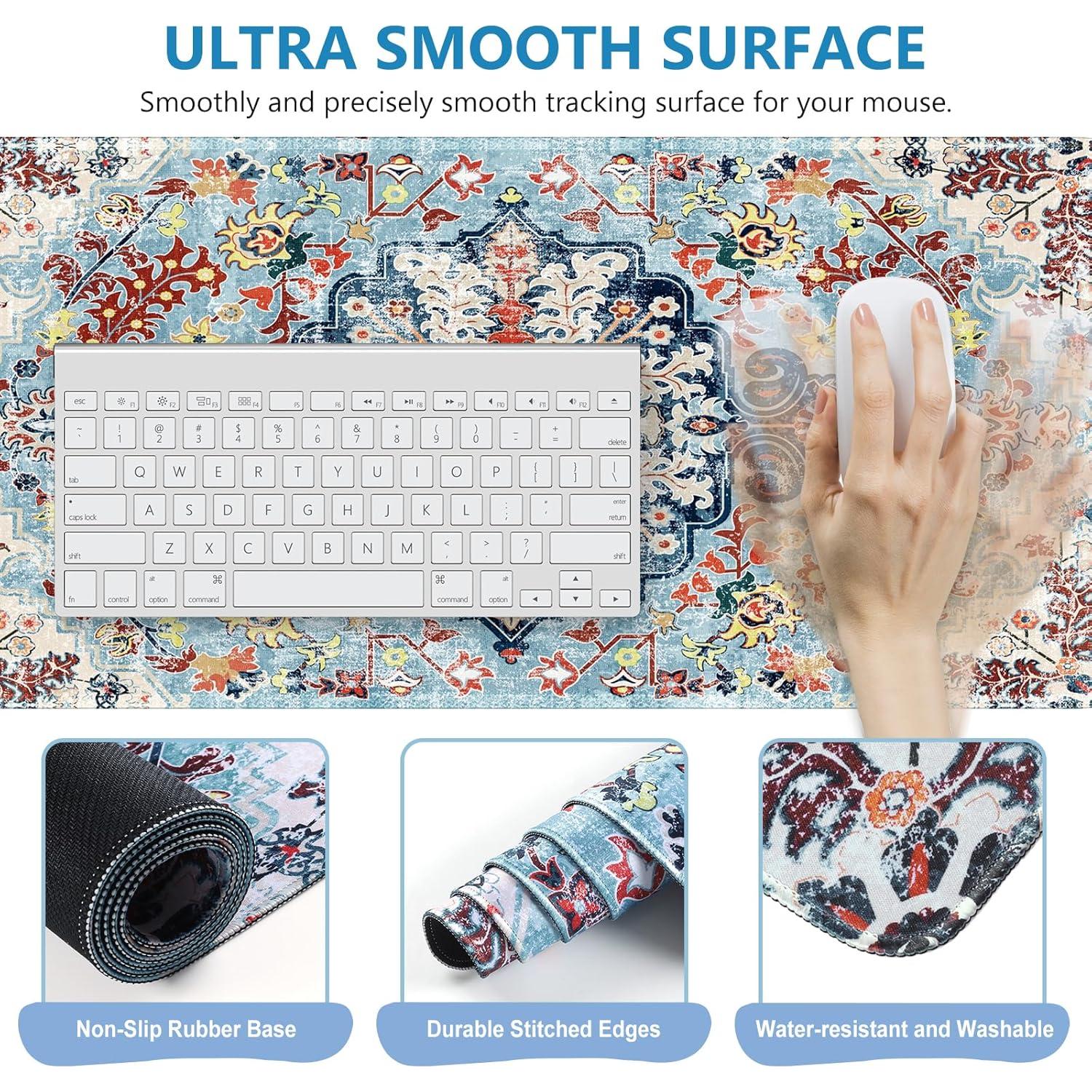 Conjunto de Alfombrillas Ergonómicas iLeadon Boho Azul 4 en 1