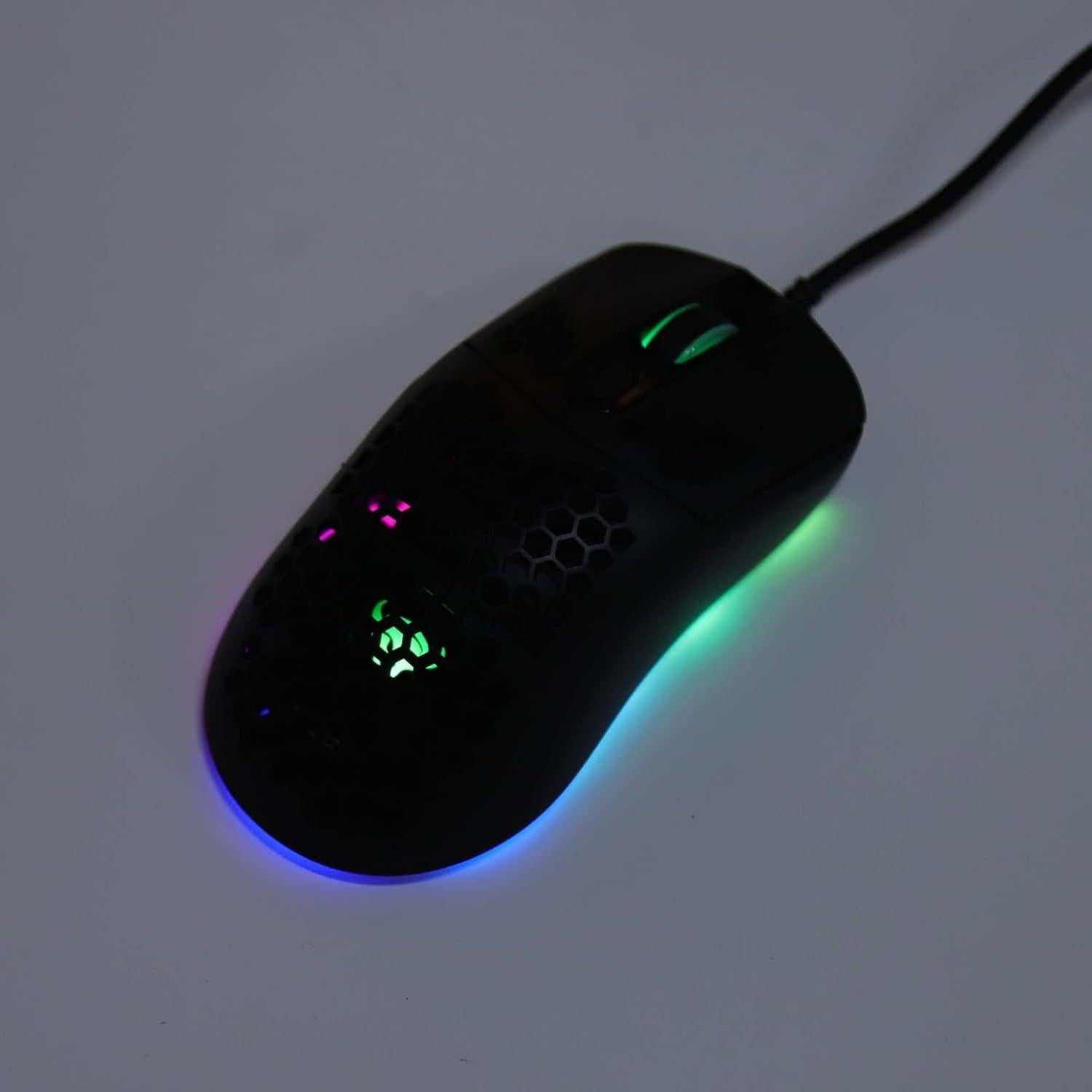 Ratón Gaming Luqeeg Pro USB Tipo C - 12000 DPI RGB Ergonómico