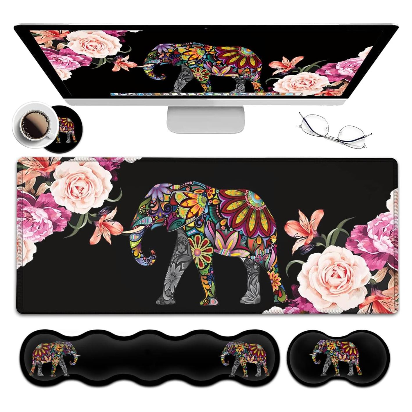 Alfombrilla de Ratón Gaming XXL JVGFYNKL Antideslizante 80x30 cm