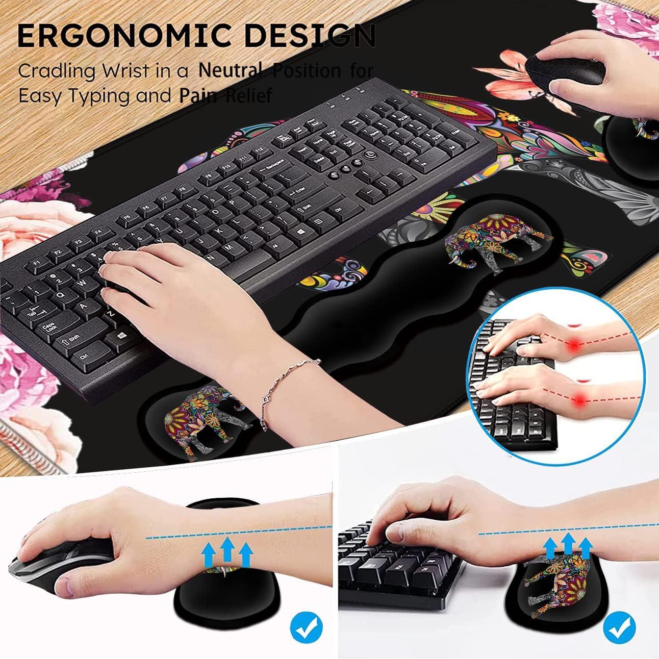 Alfombrilla de Ratón Gaming XXL JVGFYNKL Antideslizante 80x30 cm