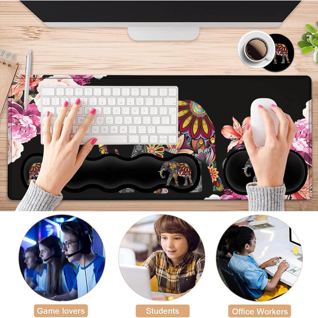 Alfombrilla de Ratón Gaming XXL JVGFYNKL Antideslizante 80x30 cm