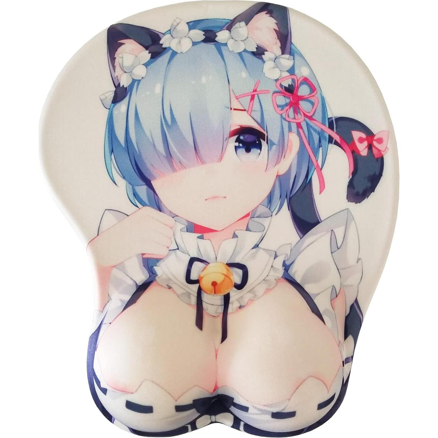 Alfombrilla de Ratón con Reposamuñecas BETOMSPS Azul 25.4x21.6cm