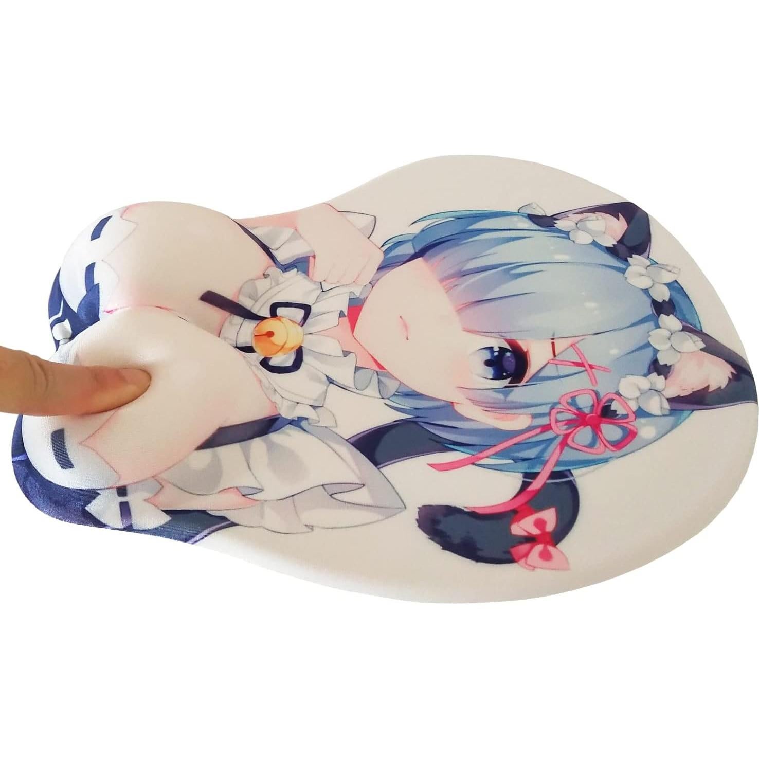 Alfombrilla de Ratón con Reposamuñecas BETOMSPS Azul 25.4x21.6cm