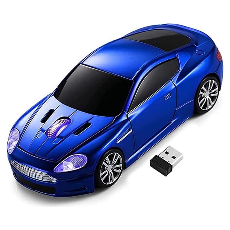 Ratón Inalámbrico Deportivo ECOiNVA Azul 2.4GHz Óptico