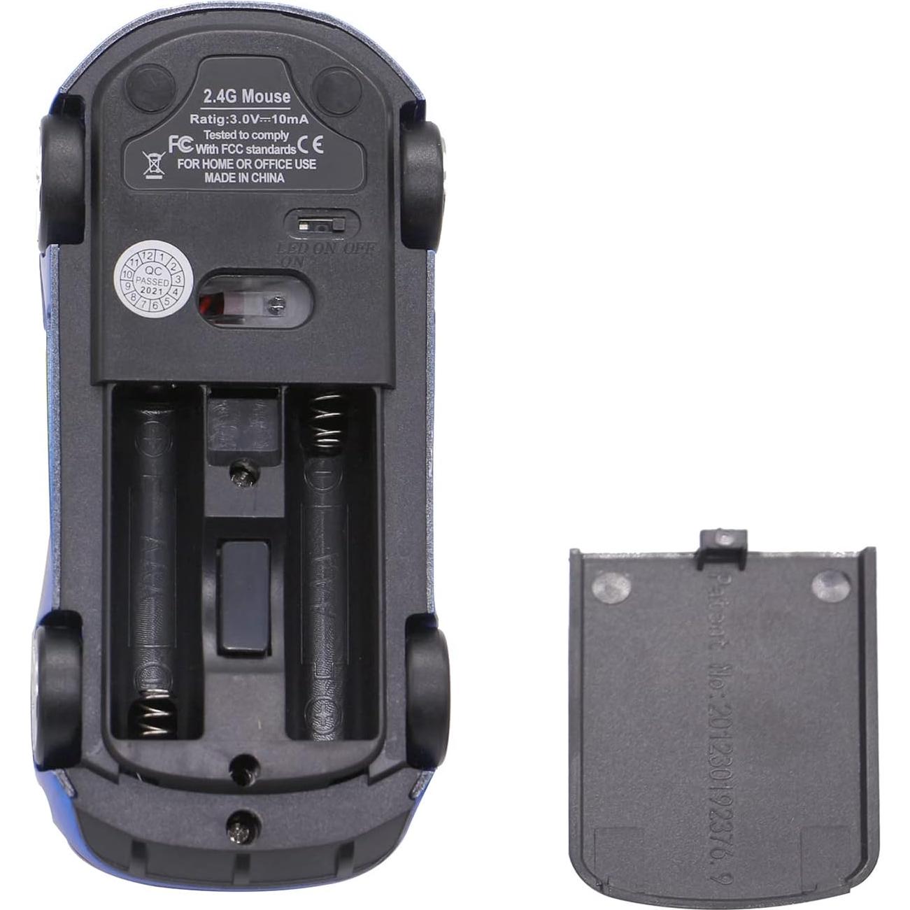 Ratón Inalámbrico Deportivo ECOiNVA Azul 2.4GHz Óptico