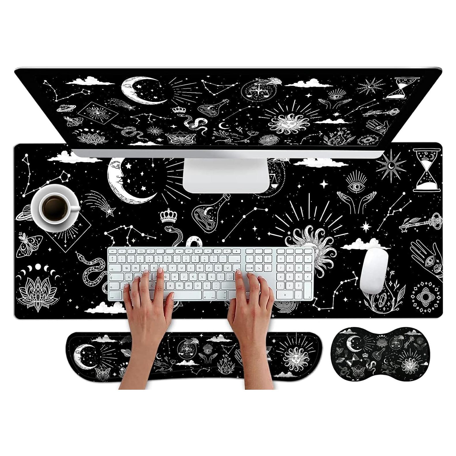 Alfombrilla de Ratón XL EDGFRTOIO con Soporte Ergonómico