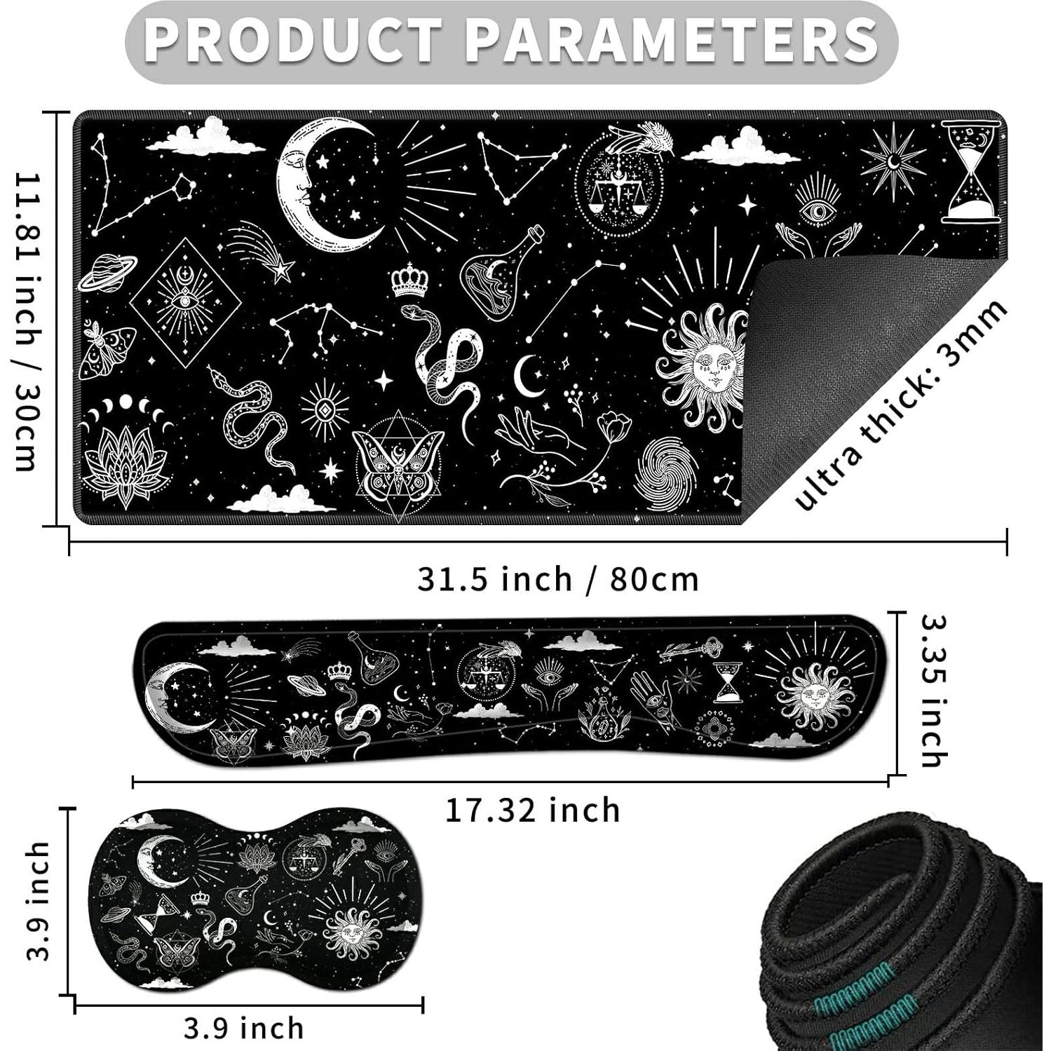Alfombrilla de Ratón XL EDGFRTOIO con Soporte Ergonómico