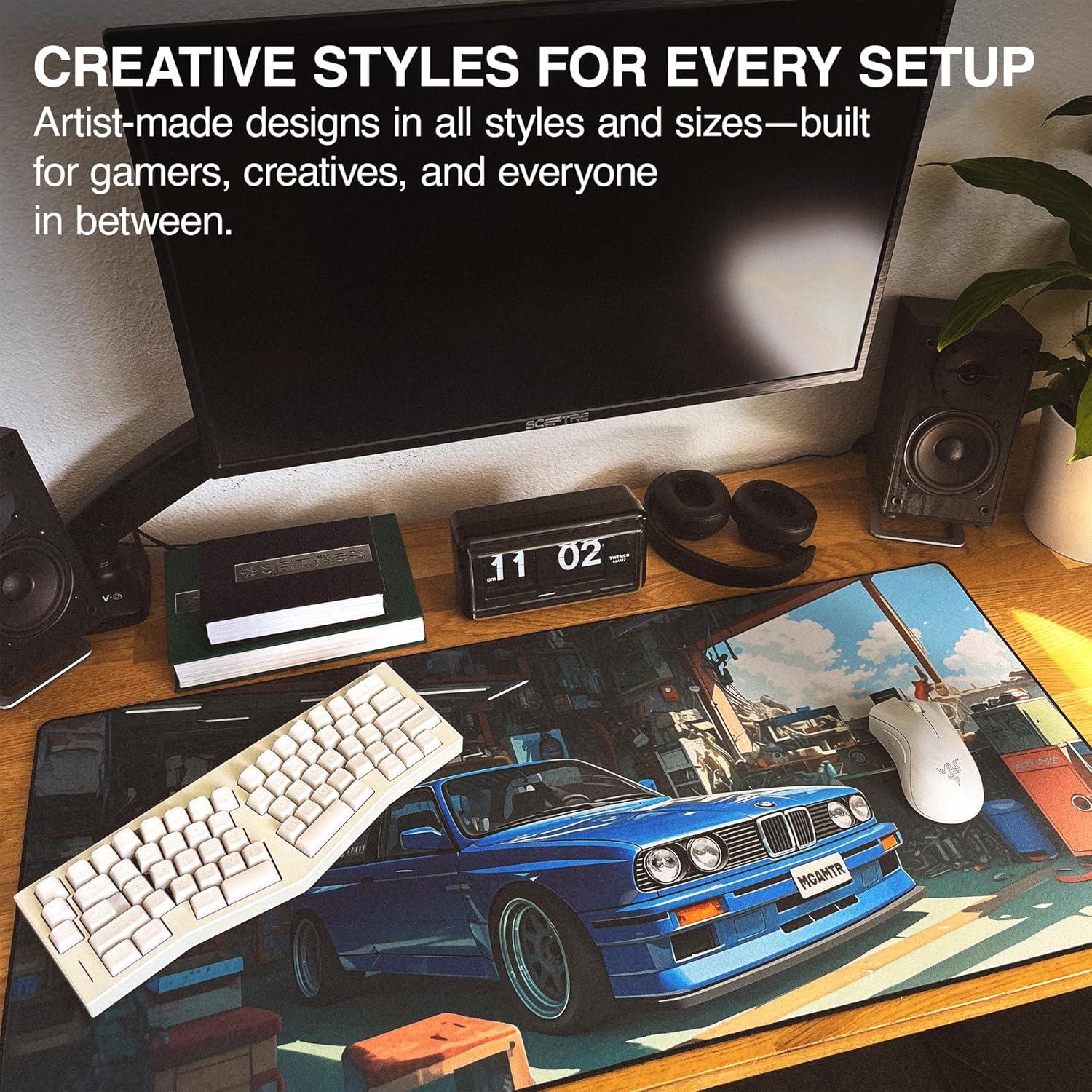 Alfombrilla de Juego Grande MPCO AeroGlyde Benjis-BMW 91x43 cm