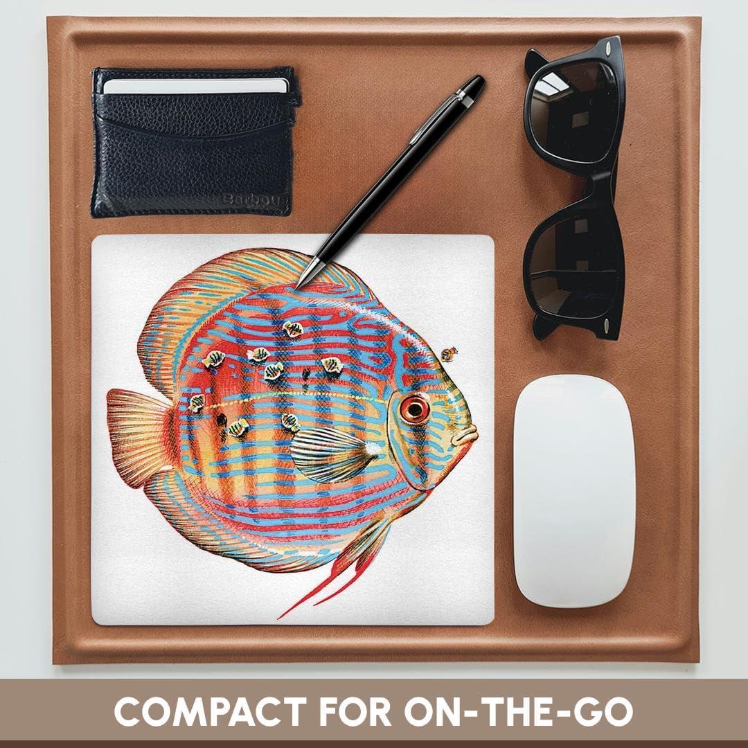 Alfombrilla de Ratón 3dRose Redonda 20.32cm Pez Disco