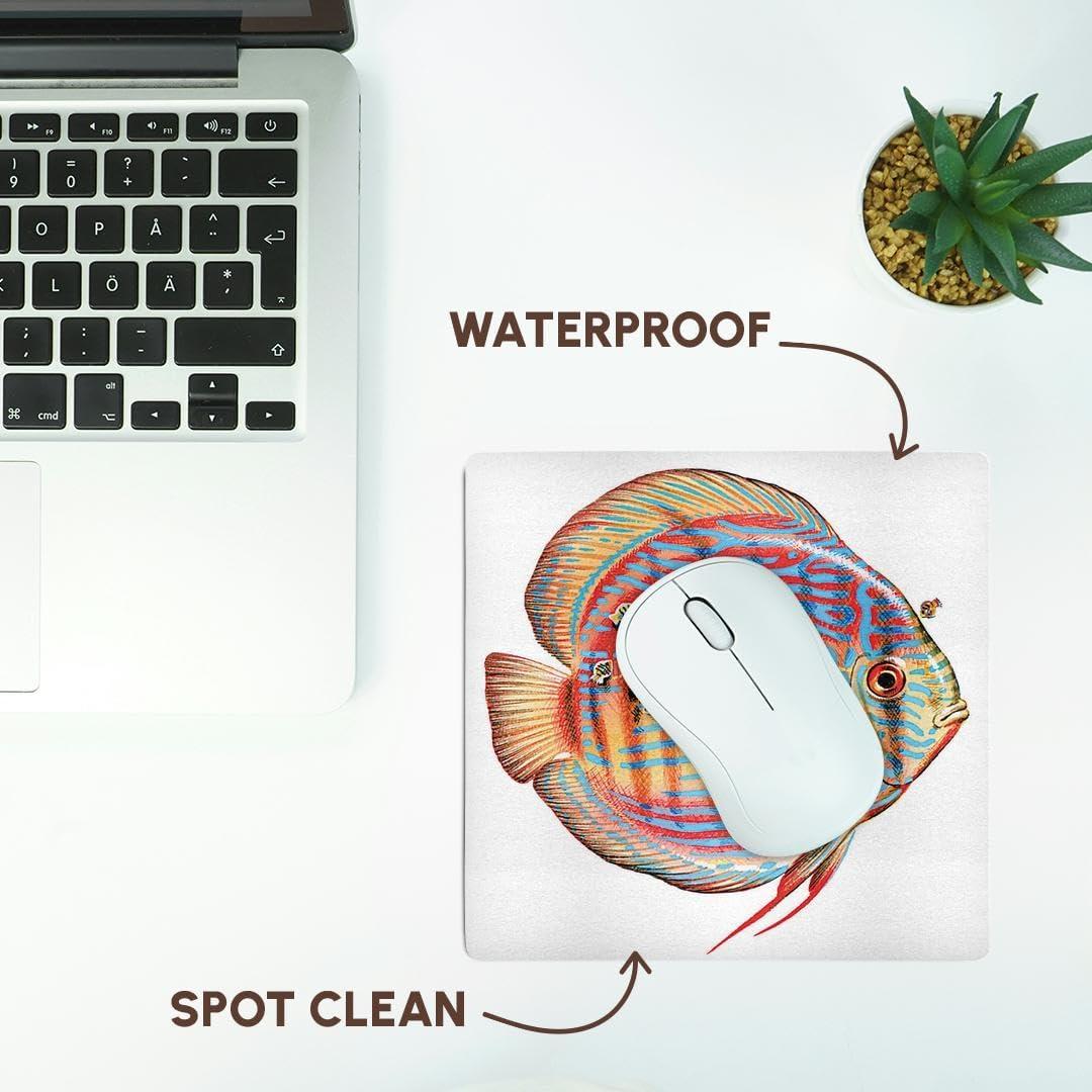 Alfombrilla de Ratón 3dRose Redonda 20.32cm Pez Disco