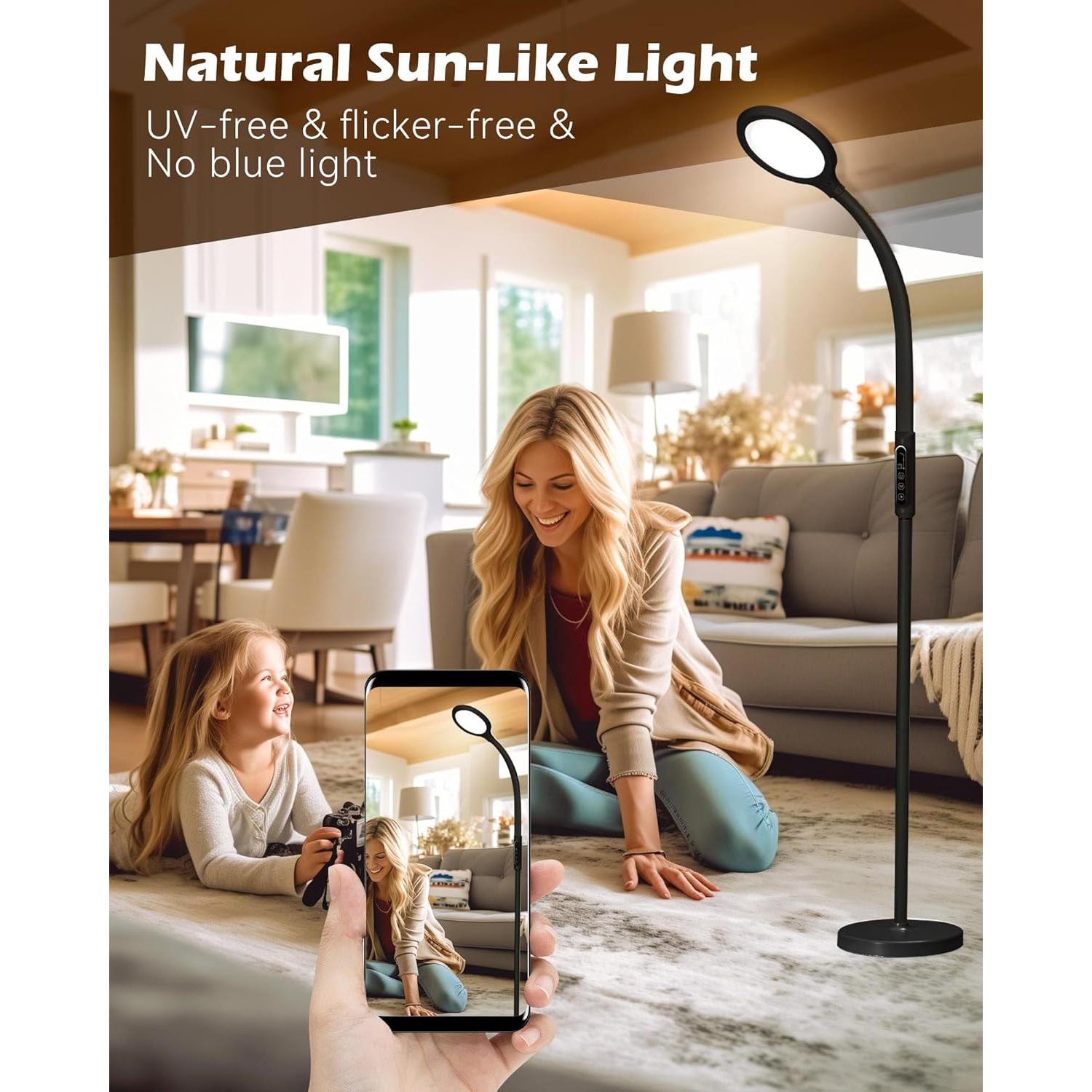 Lámpara de Terapia de Luz Aoife 11000 Lux 10 Niveles Brillo