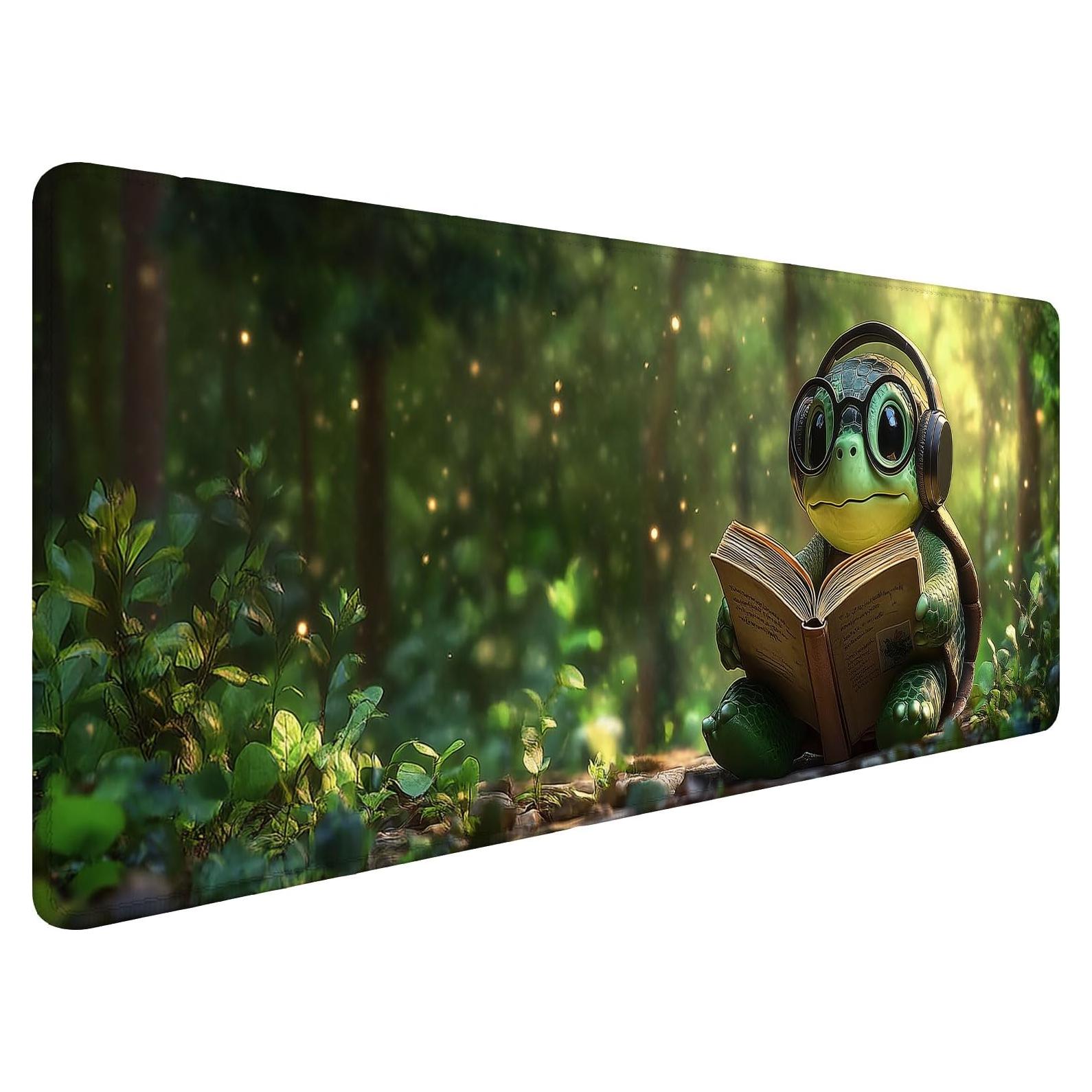 Alfombrilla de Ratón XL Green Turtles 800x300mm para Juegos