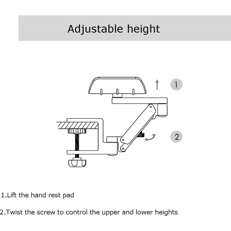 Soporte de brazo ergonómico FUZADEL C7 para escritorio